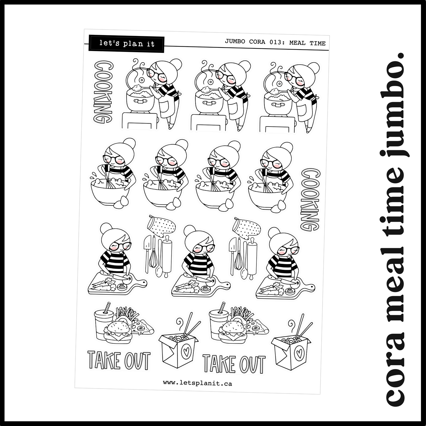 Cora | Meal Time | character stickers