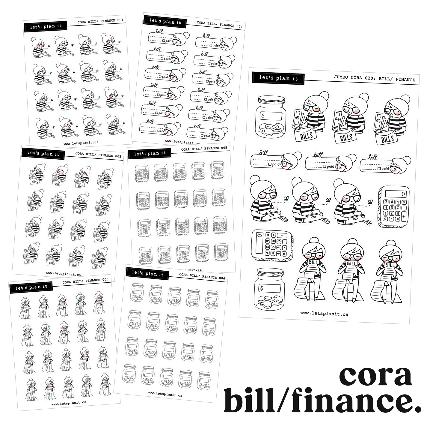 Cora | Bill/ Finance | character stickers