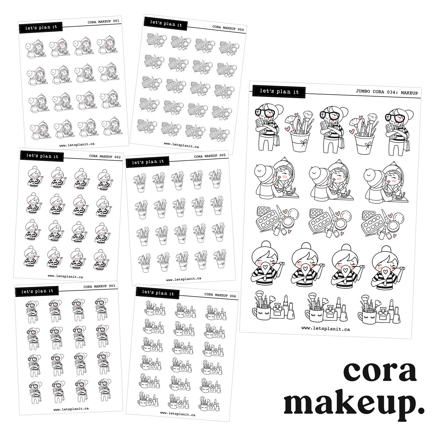 Cora | Makeup | character stickers