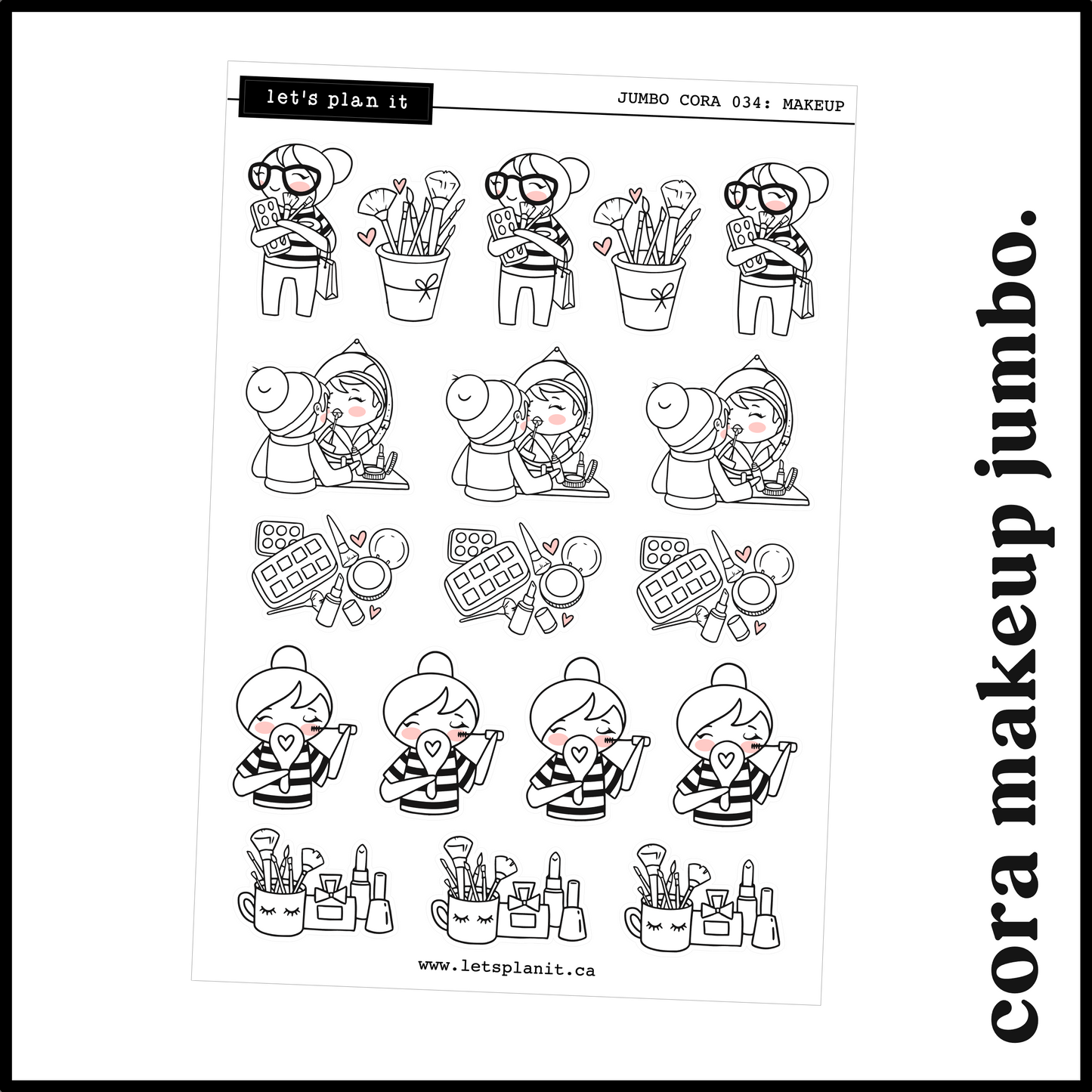 Cora | Makeup | character stickers