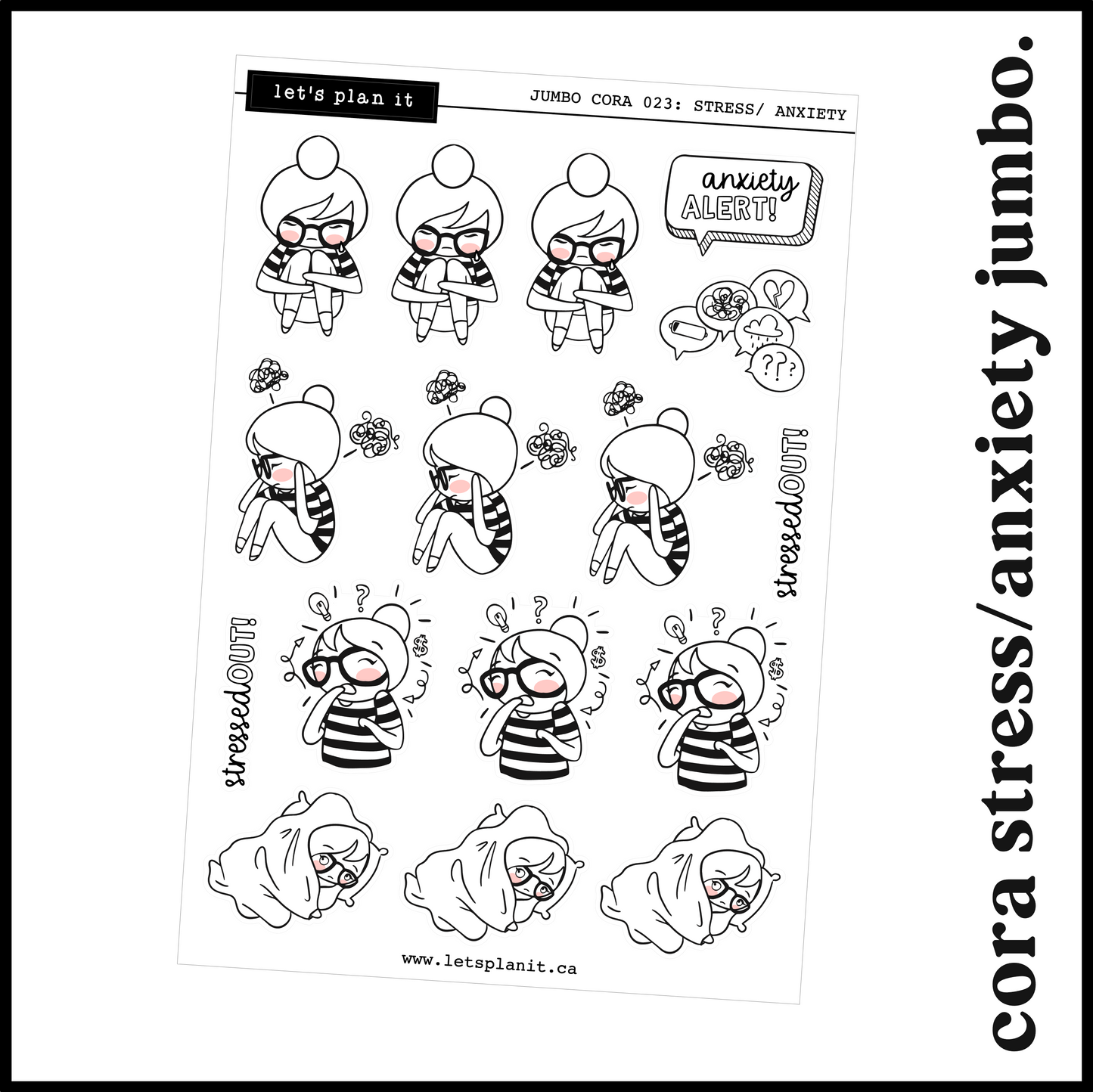 Cora | Stress/ Anxiety | character stickers