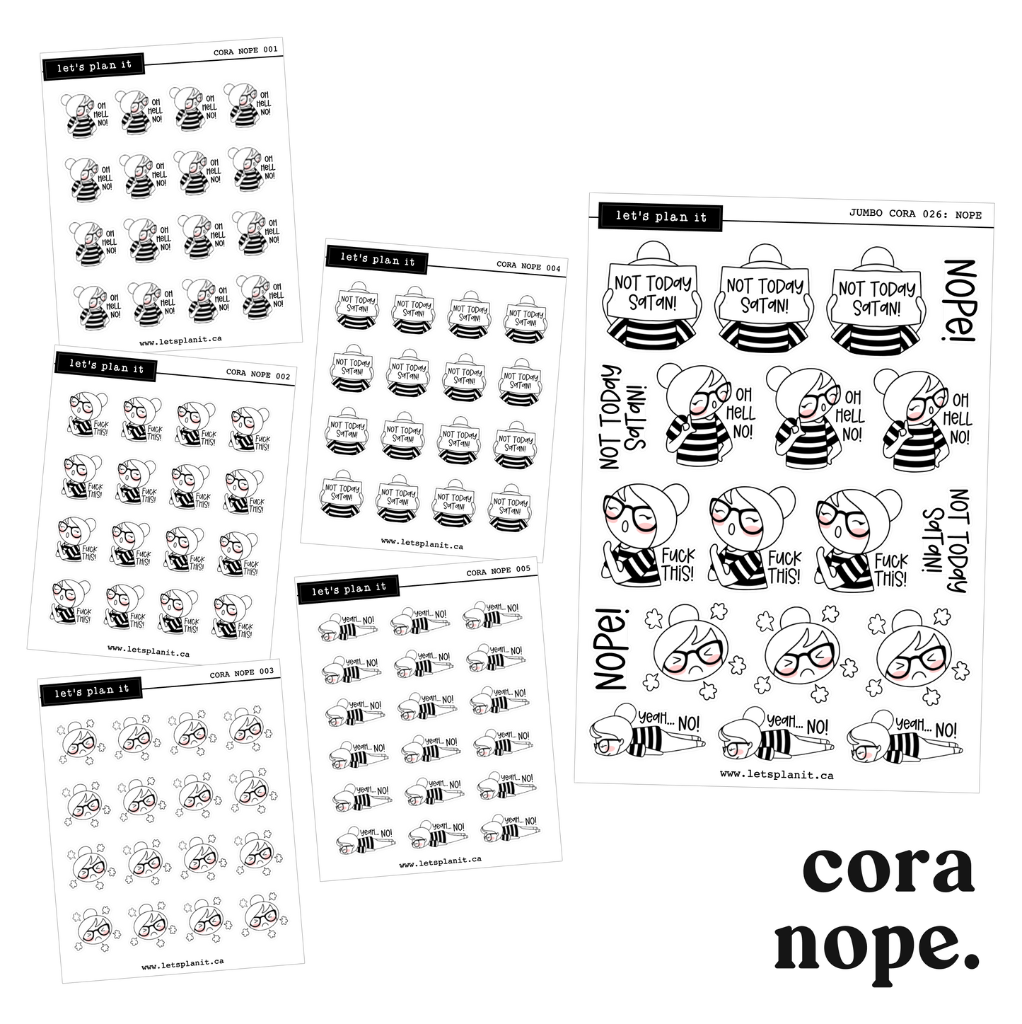 Cora | Nope | character stickers