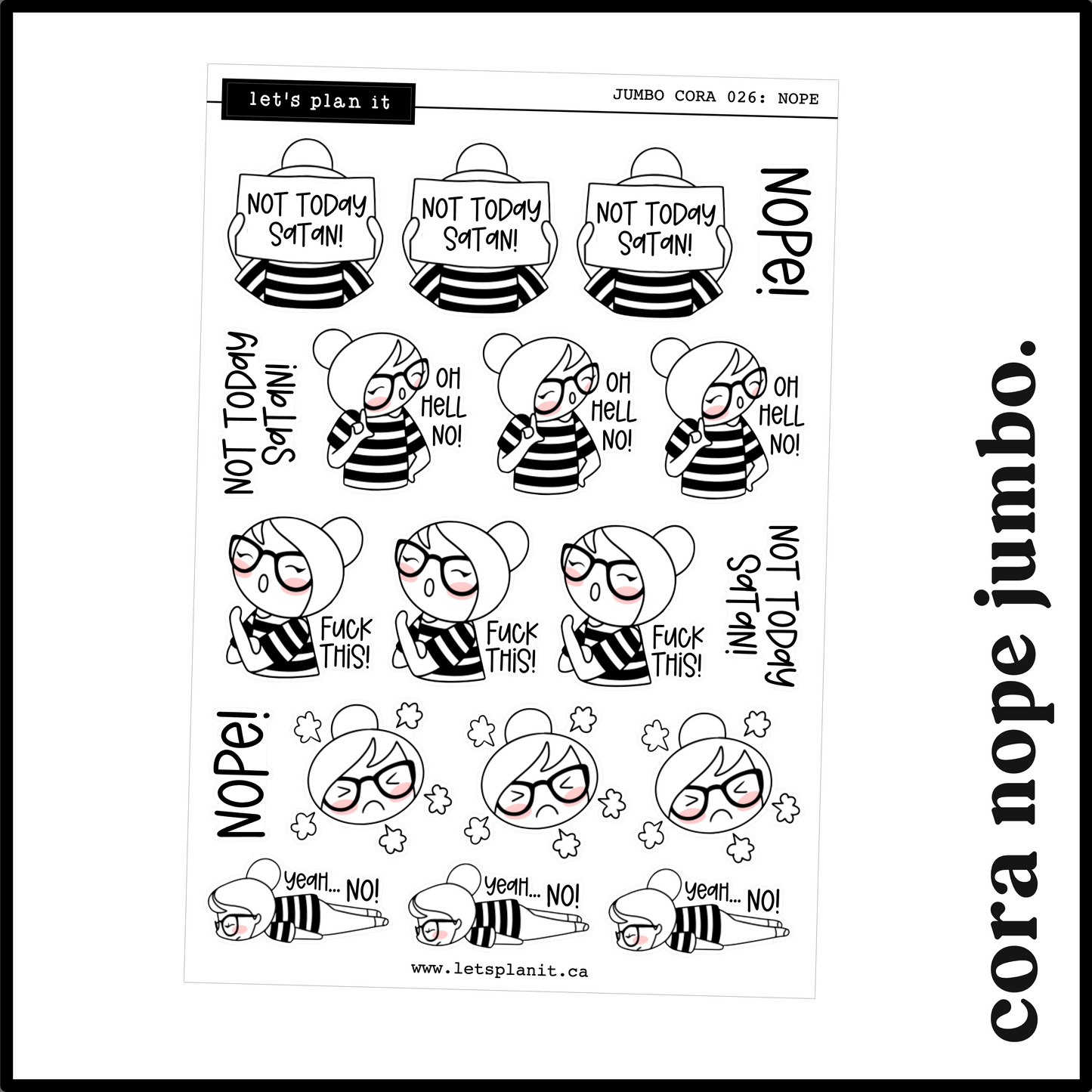 Cora | Nope | character stickers