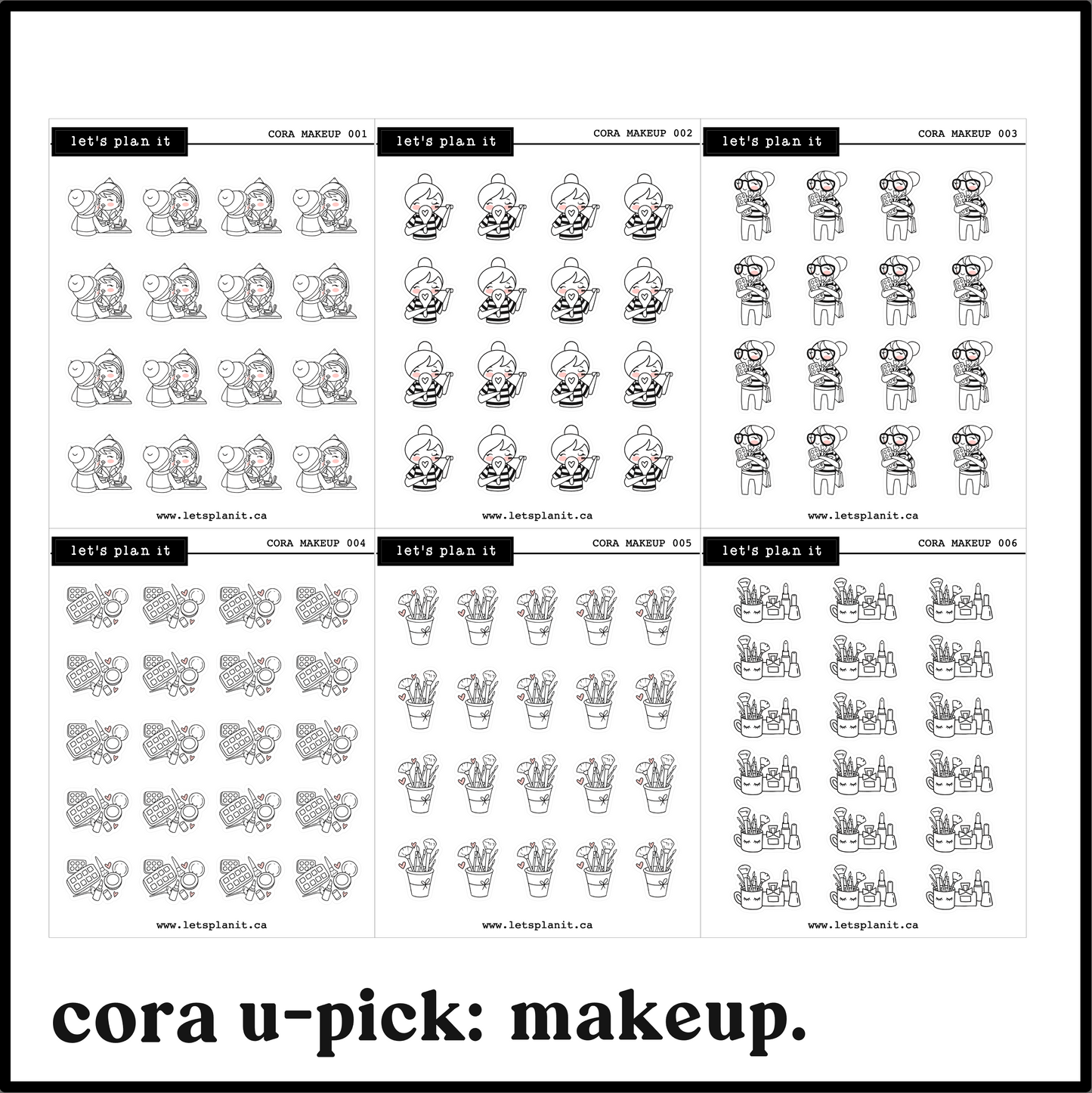 Cora | Makeup | character stickers