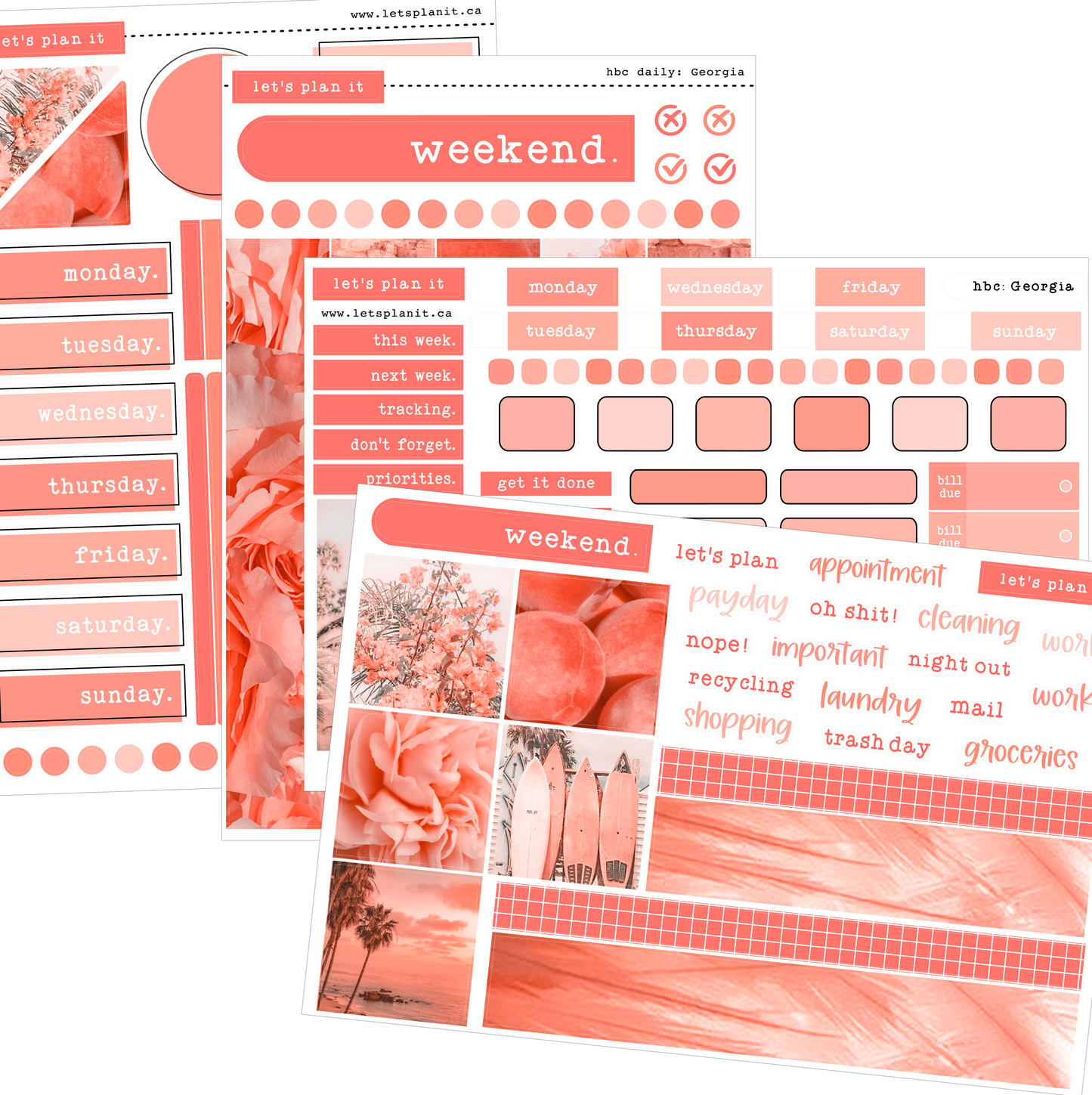 GEORGIA COLLECTION | Weekly Kits