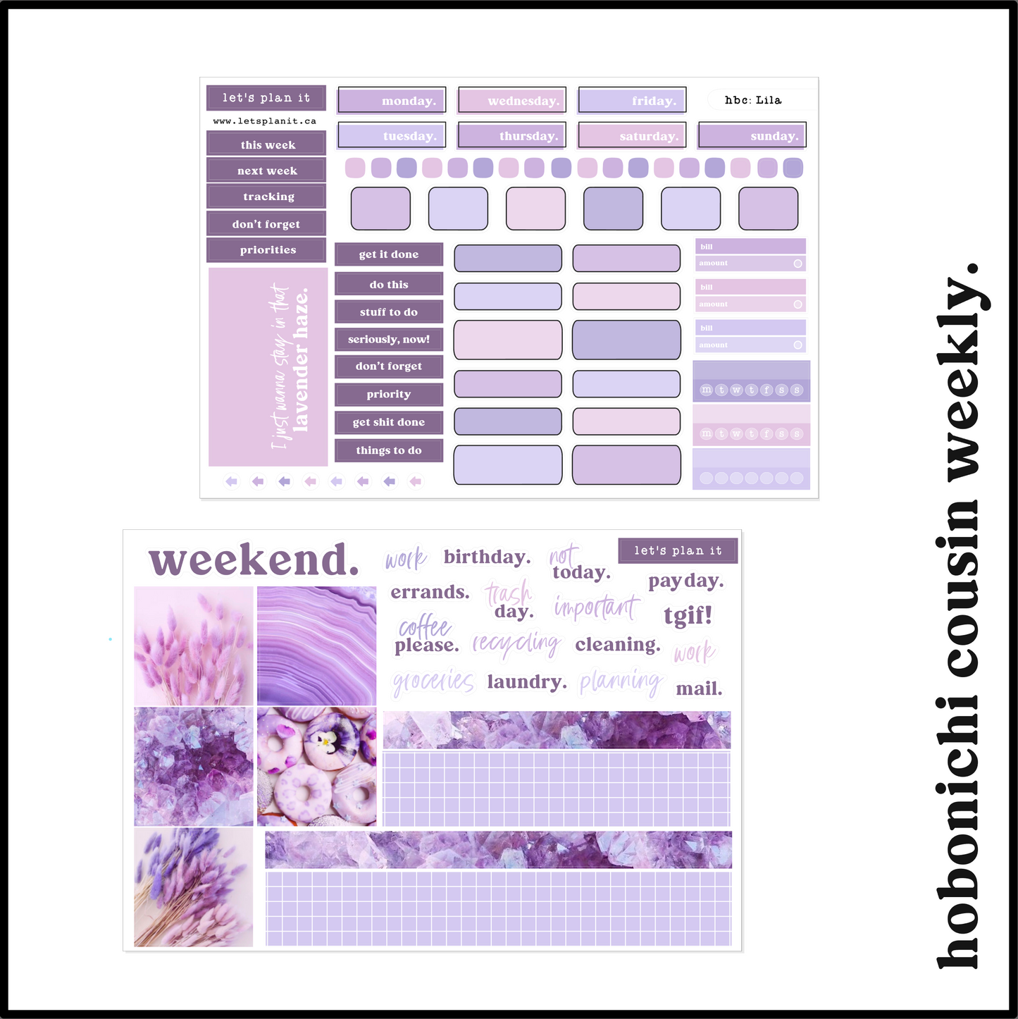 LILA COLLECTION | Weekly Kits