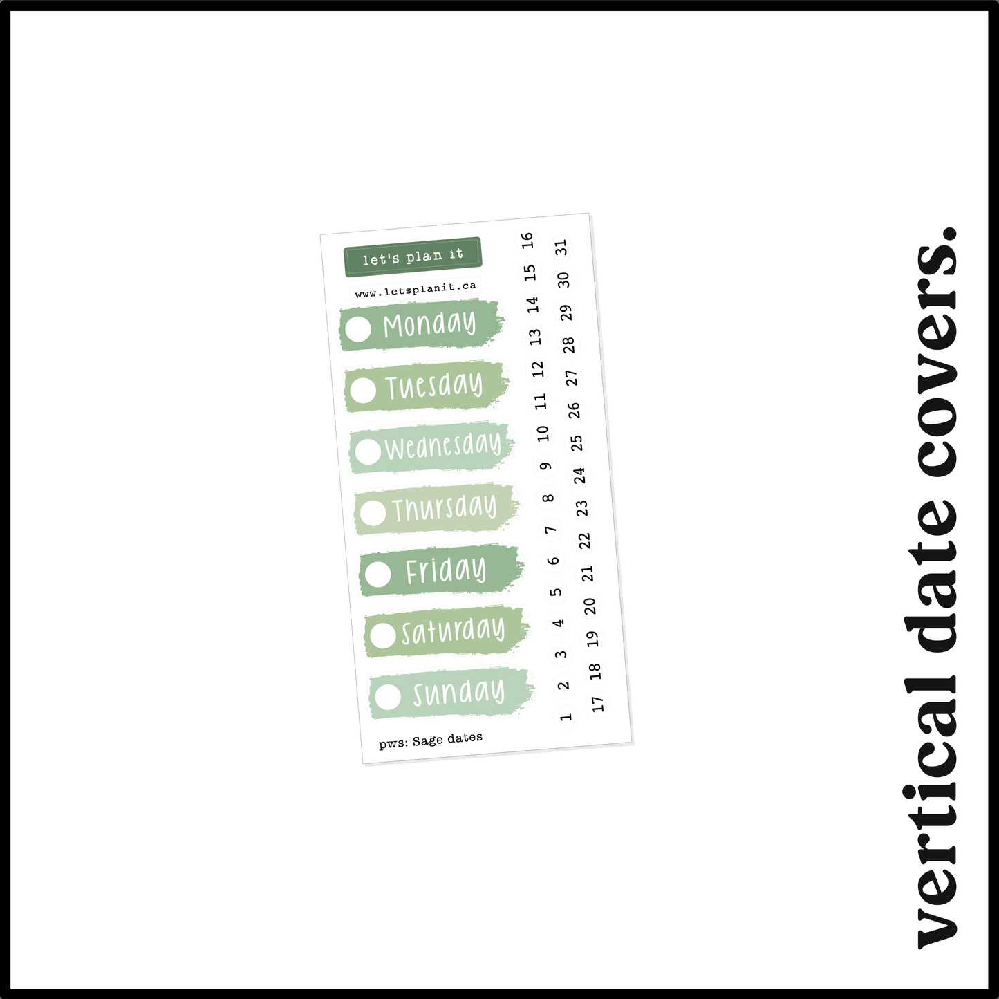 SAGE COLLECTION | Weekly Kits