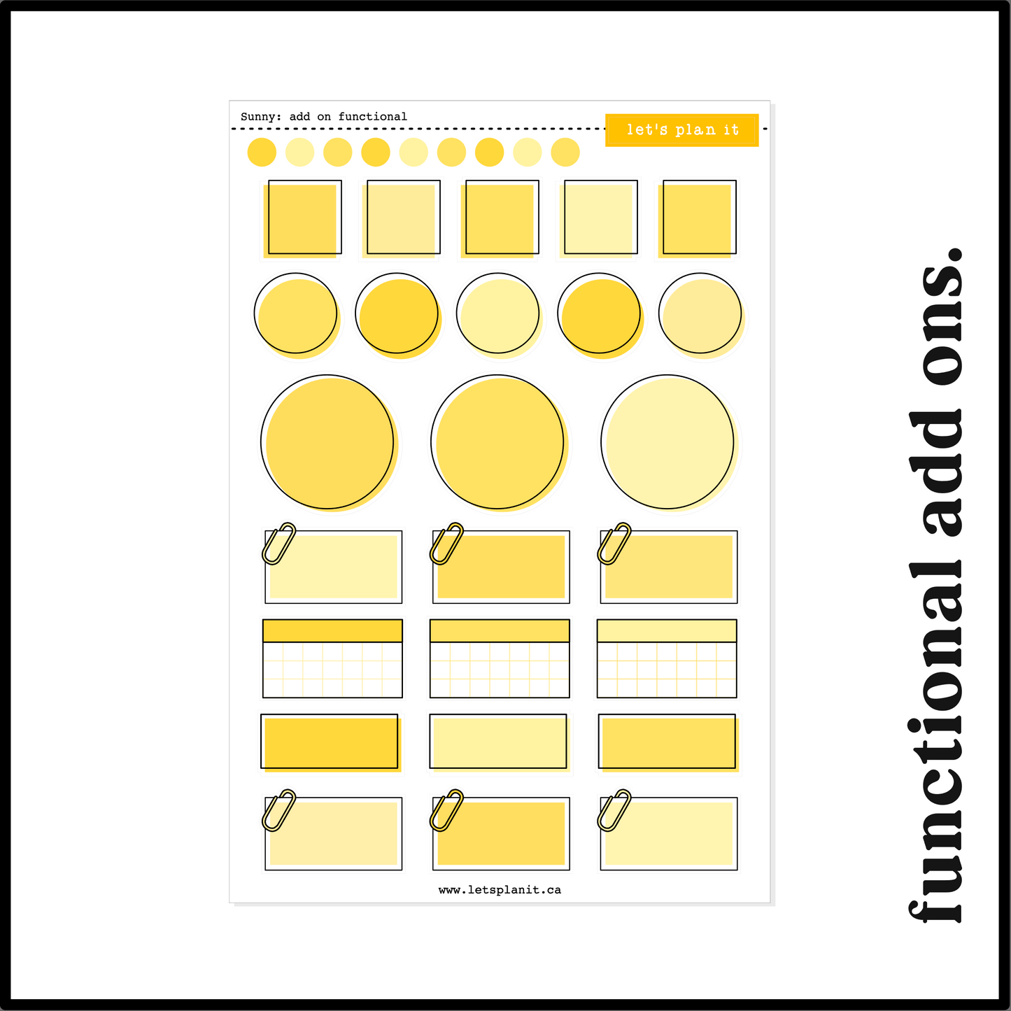 SUNNY COLLECTION | Weekly Kits