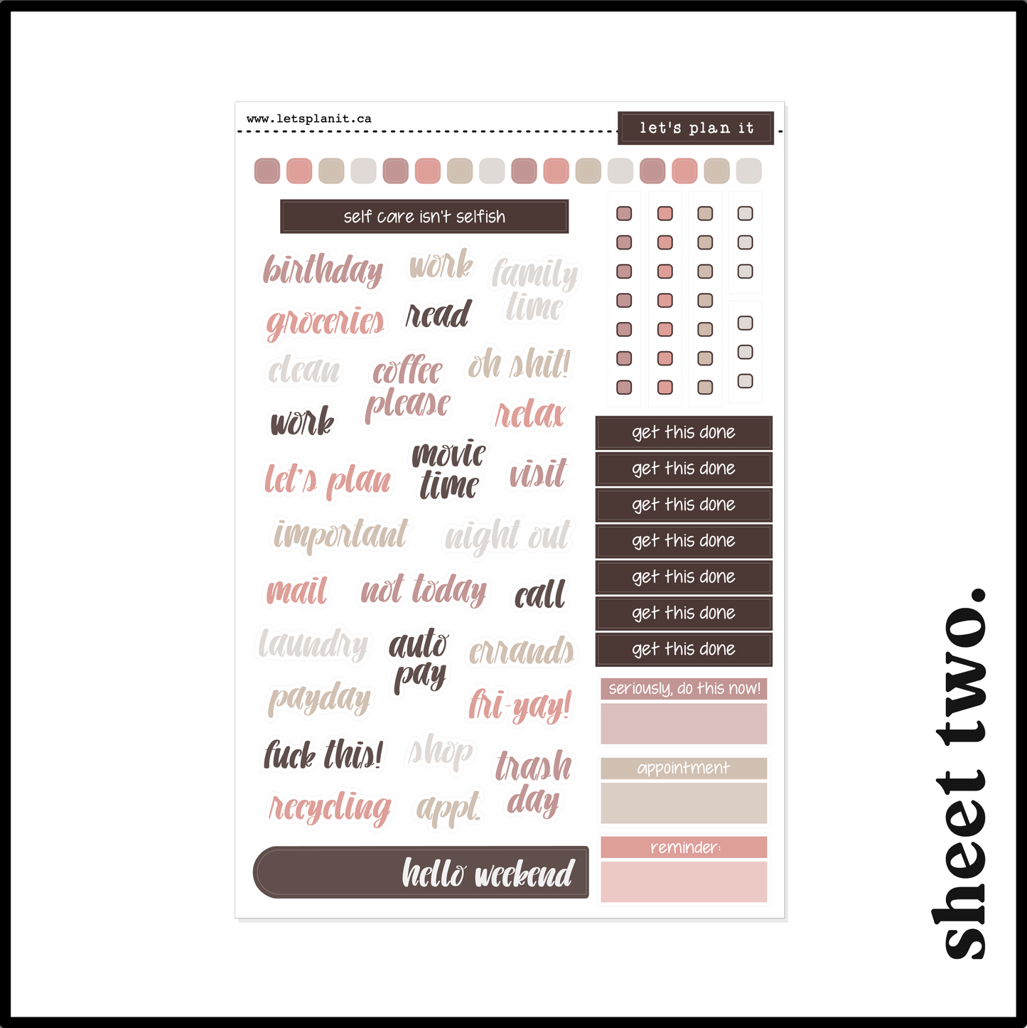 JULIET COLLECTION | Weekly Kits