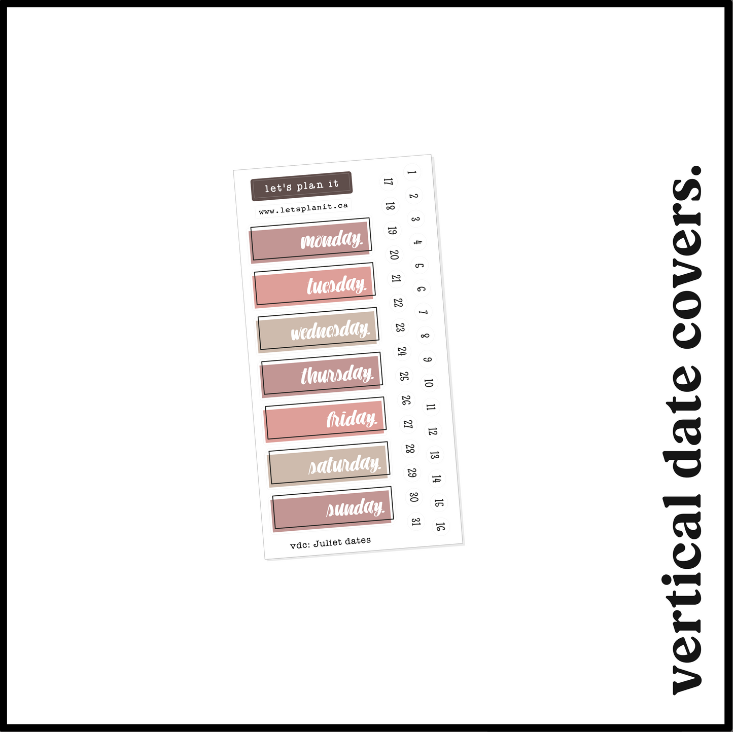 JULIET COLLECTION | Weekly Kits