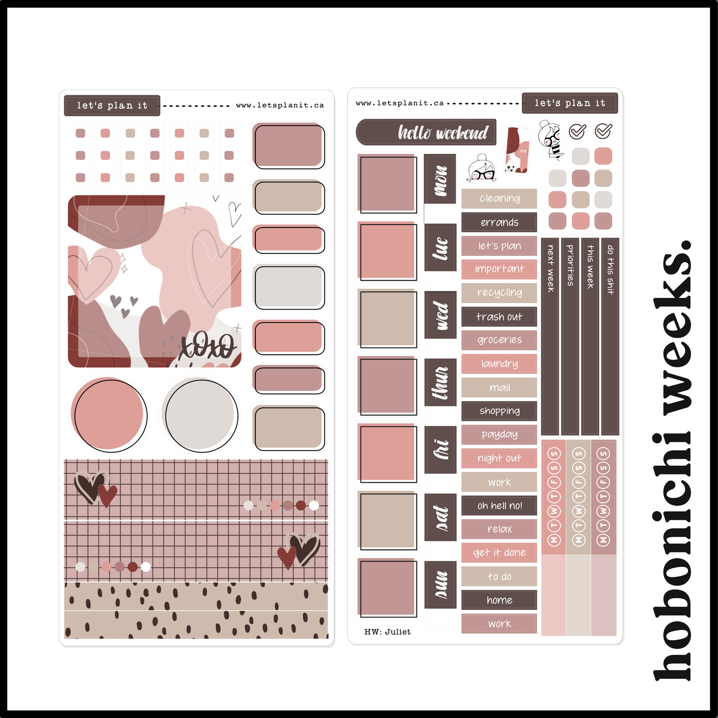 JULIET COLLECTION | Weekly Kits