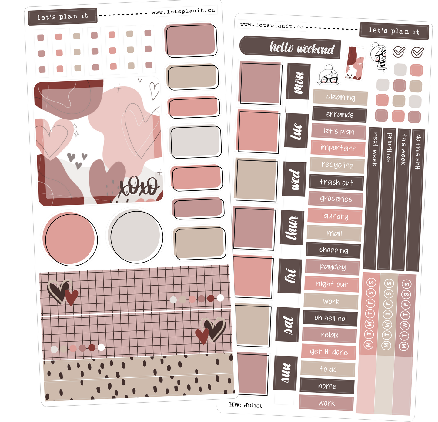 JULIET COLLECTION | Weekly Kits