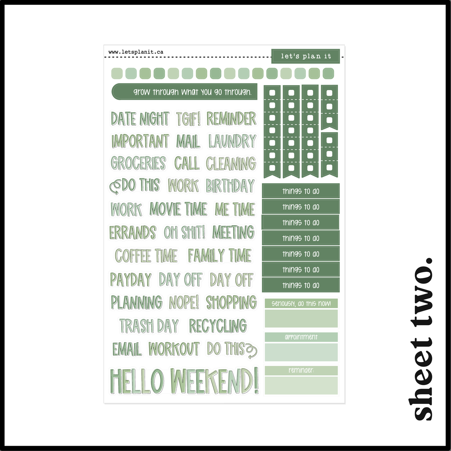 SAGE COLLECTION | Weekly Kits