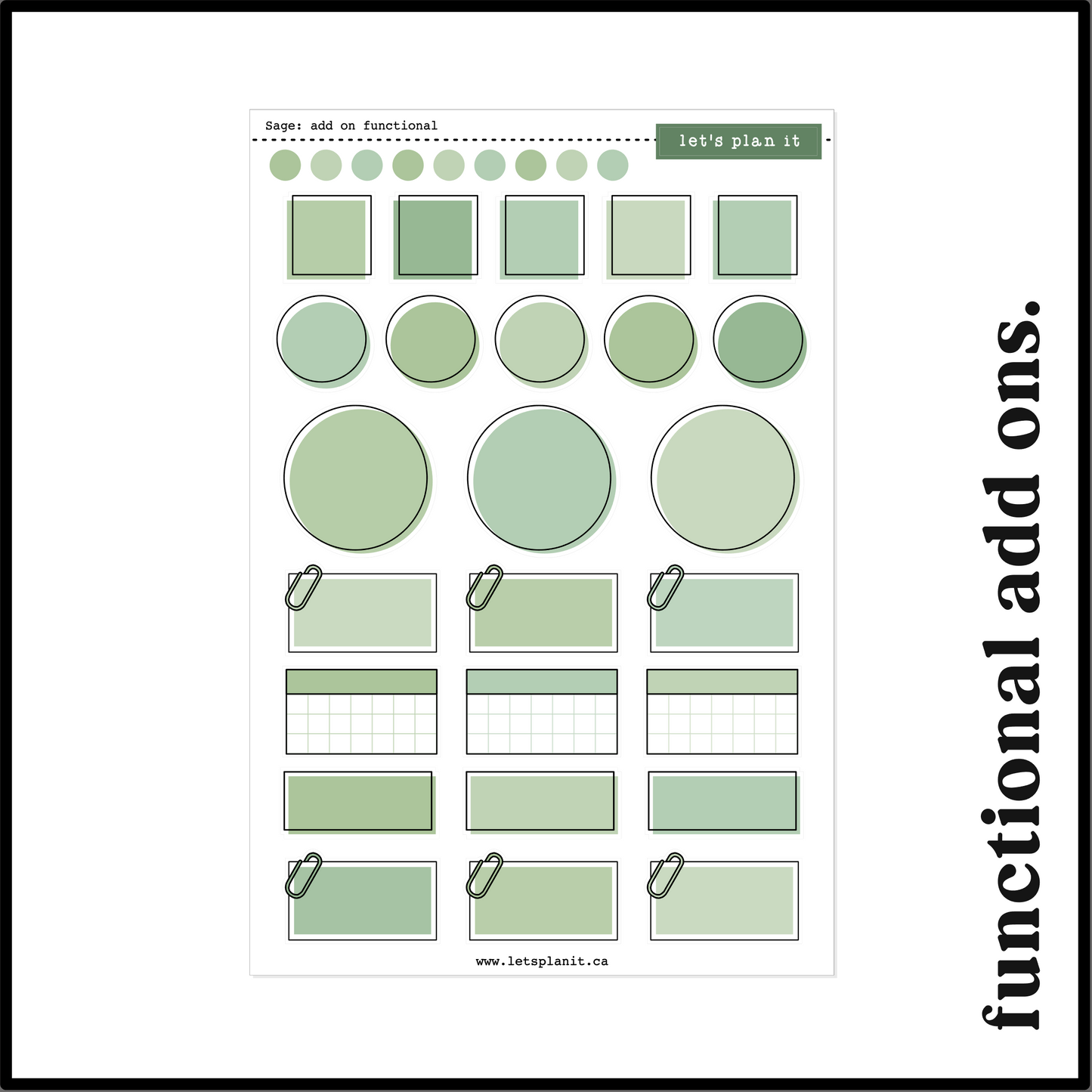 SAGE COLLECTION | Weekly Kits