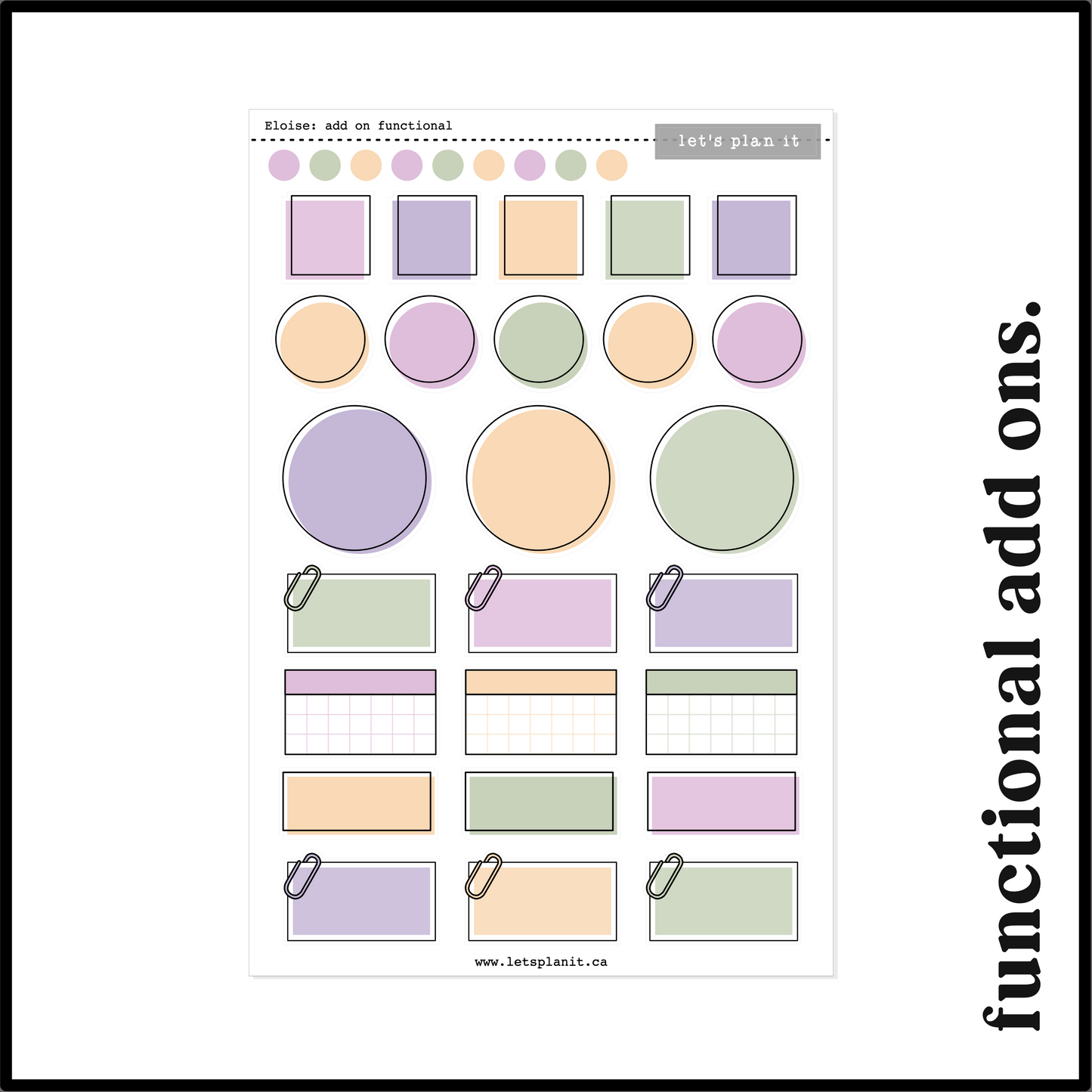 ELOISE COLLECTION | Weekly Kits