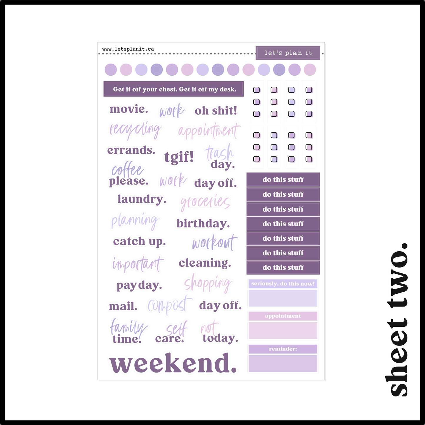 LILA COLLECTION | Weekly Kits