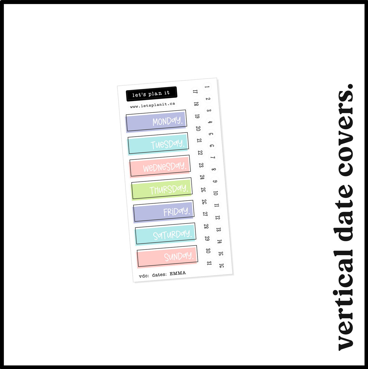 EMMA COLLECTION | Weekly Kits