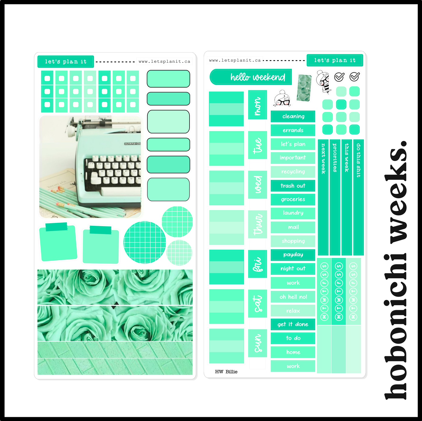 BILLIE COLLECTION | Weekly Kits