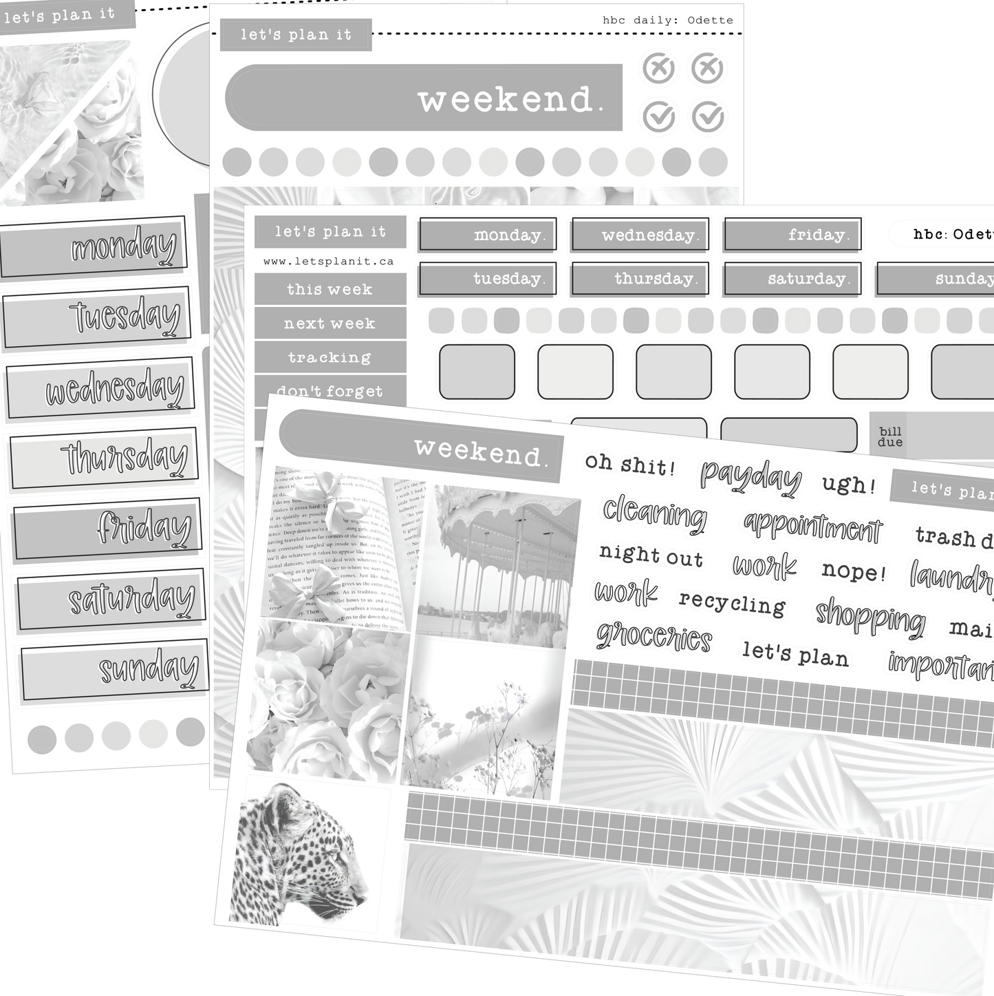 ODETTE COLLECTION | Weekly Kits