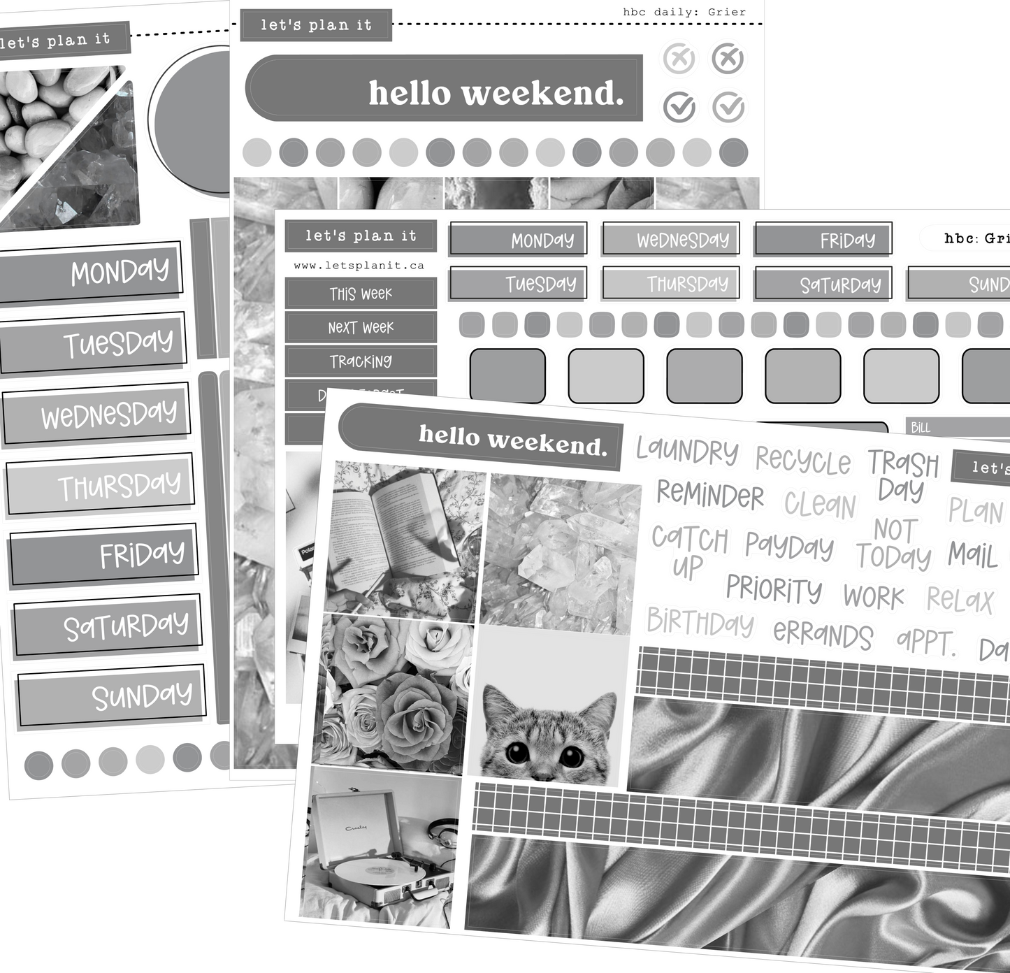 GRIER COLLECTION | Weekly Kits