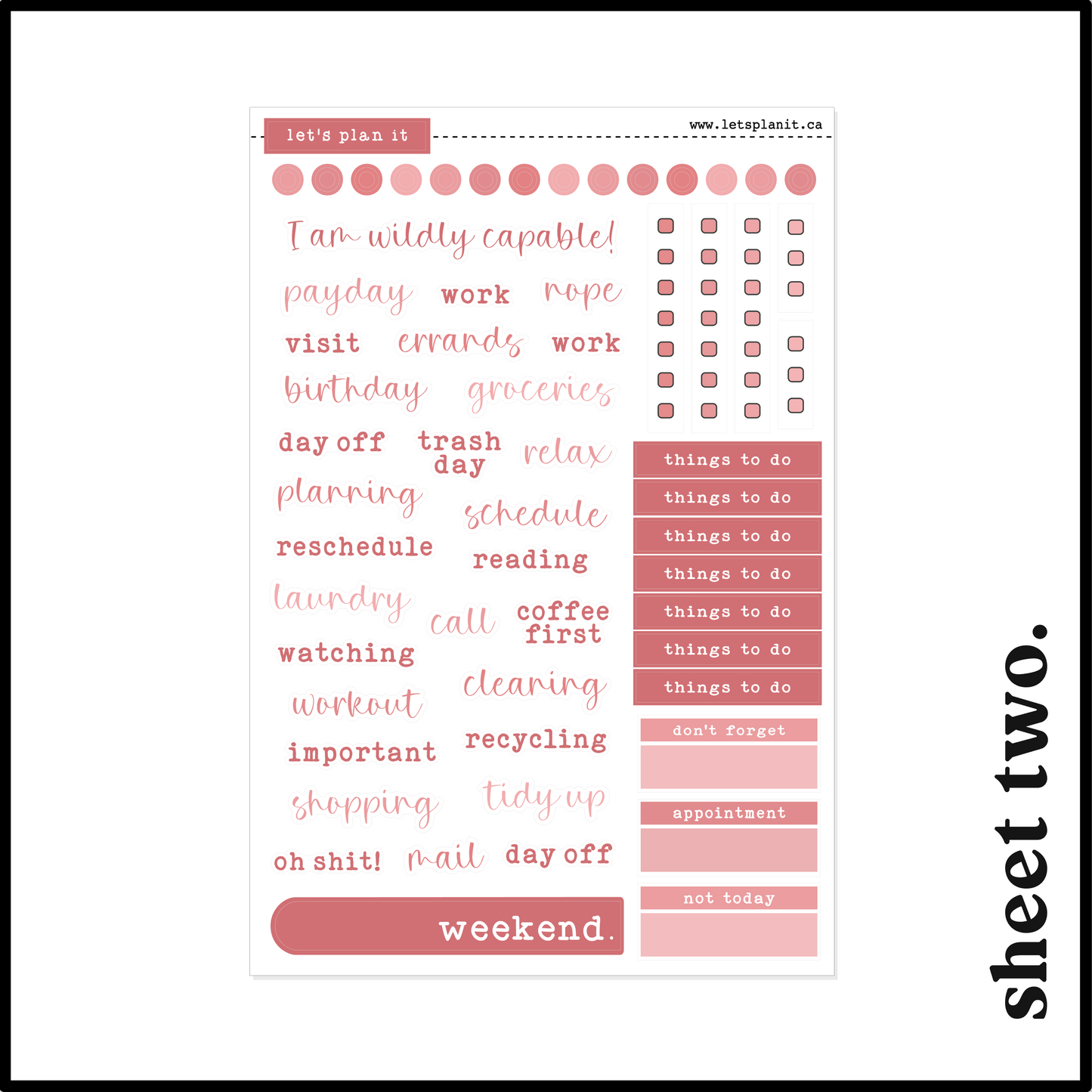VIVIENNE COLLECTION | Weekly Kits