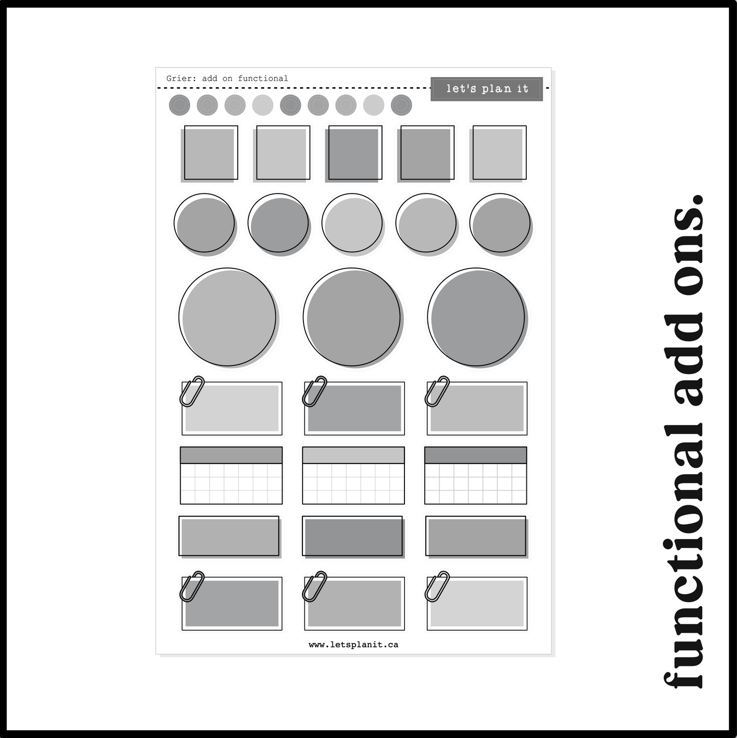 GRIER COLLECTION | Weekly Kits