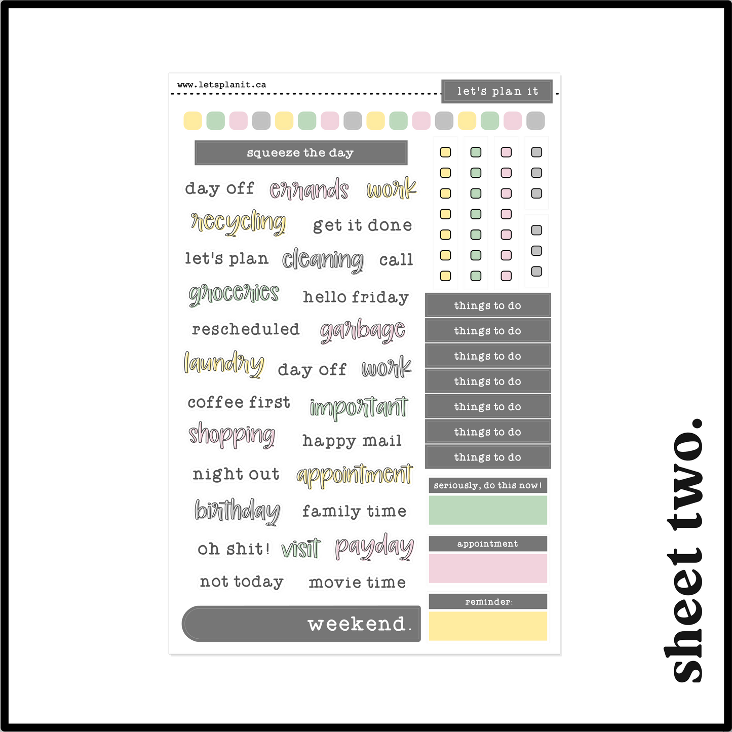 LILY COLLECTION | Weekly Kits