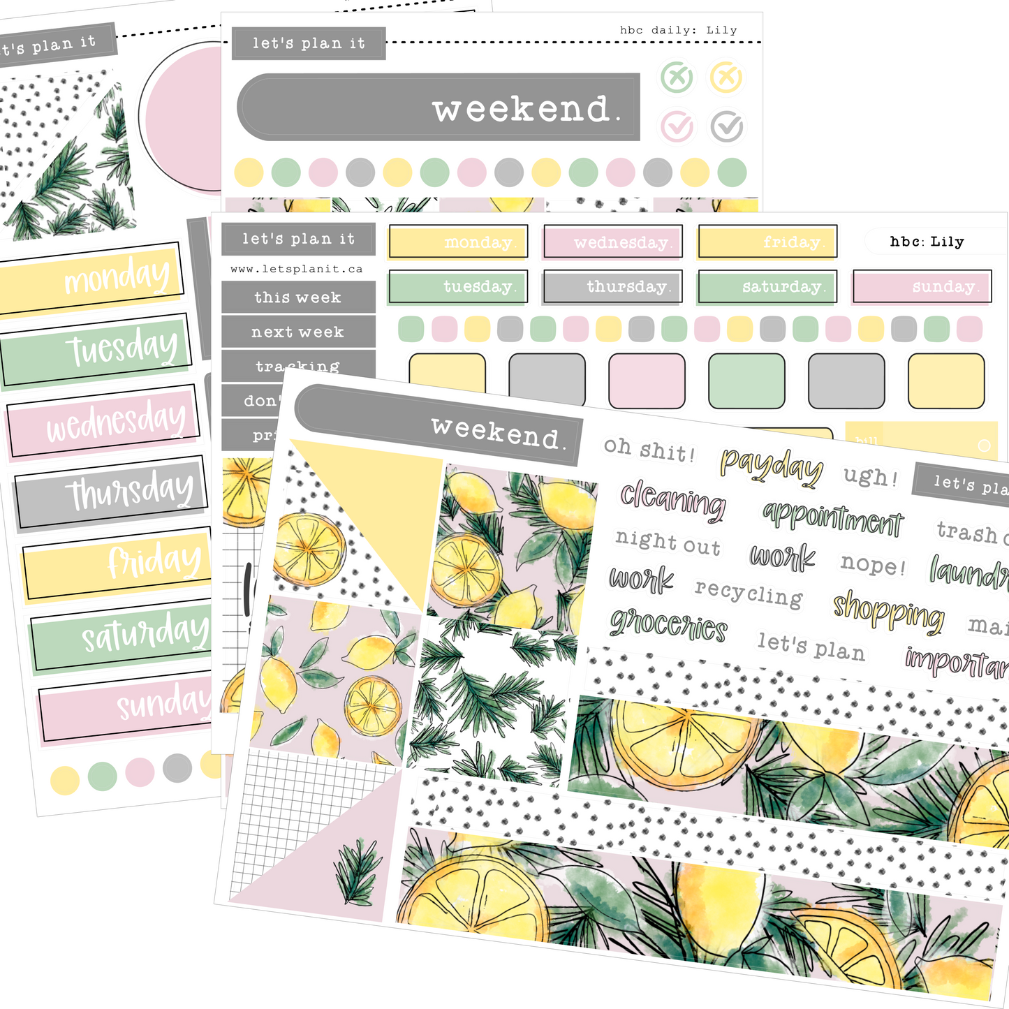 LILY COLLECTION | Weekly Kits