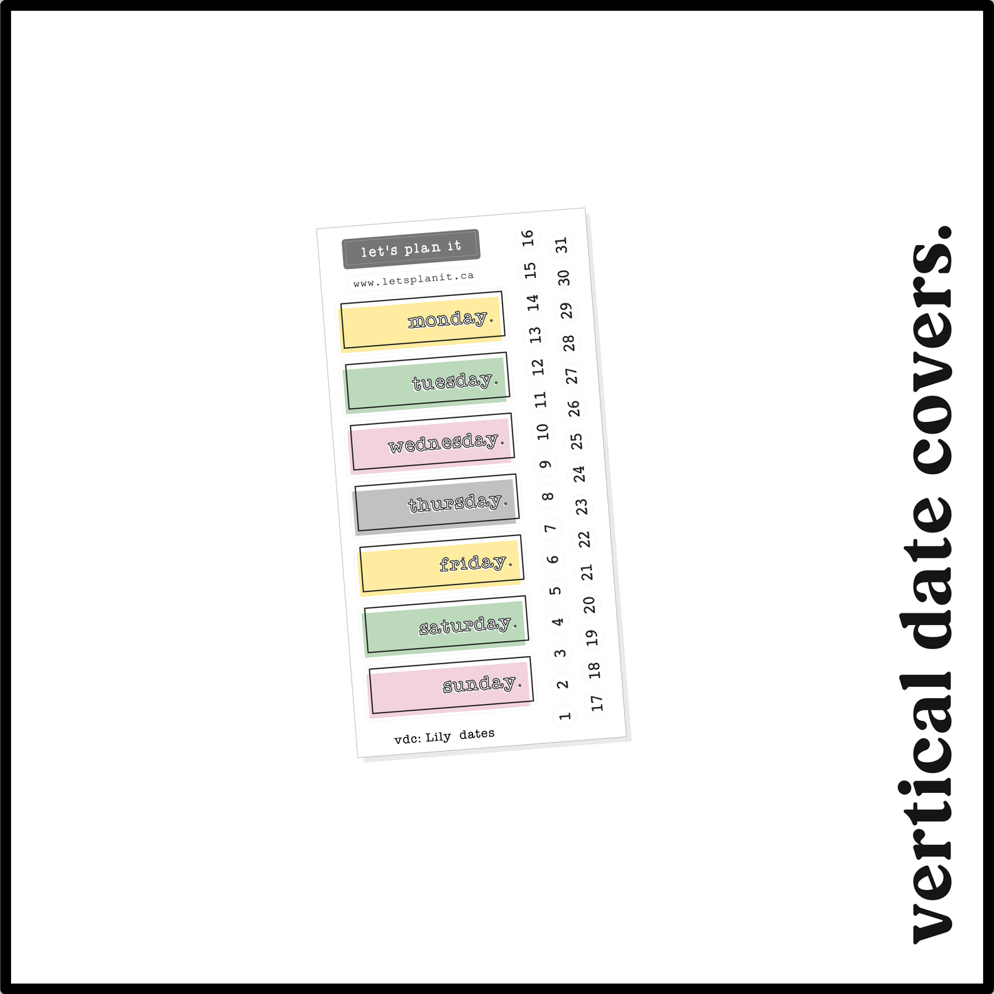 LILY COLLECTION | Weekly Kits