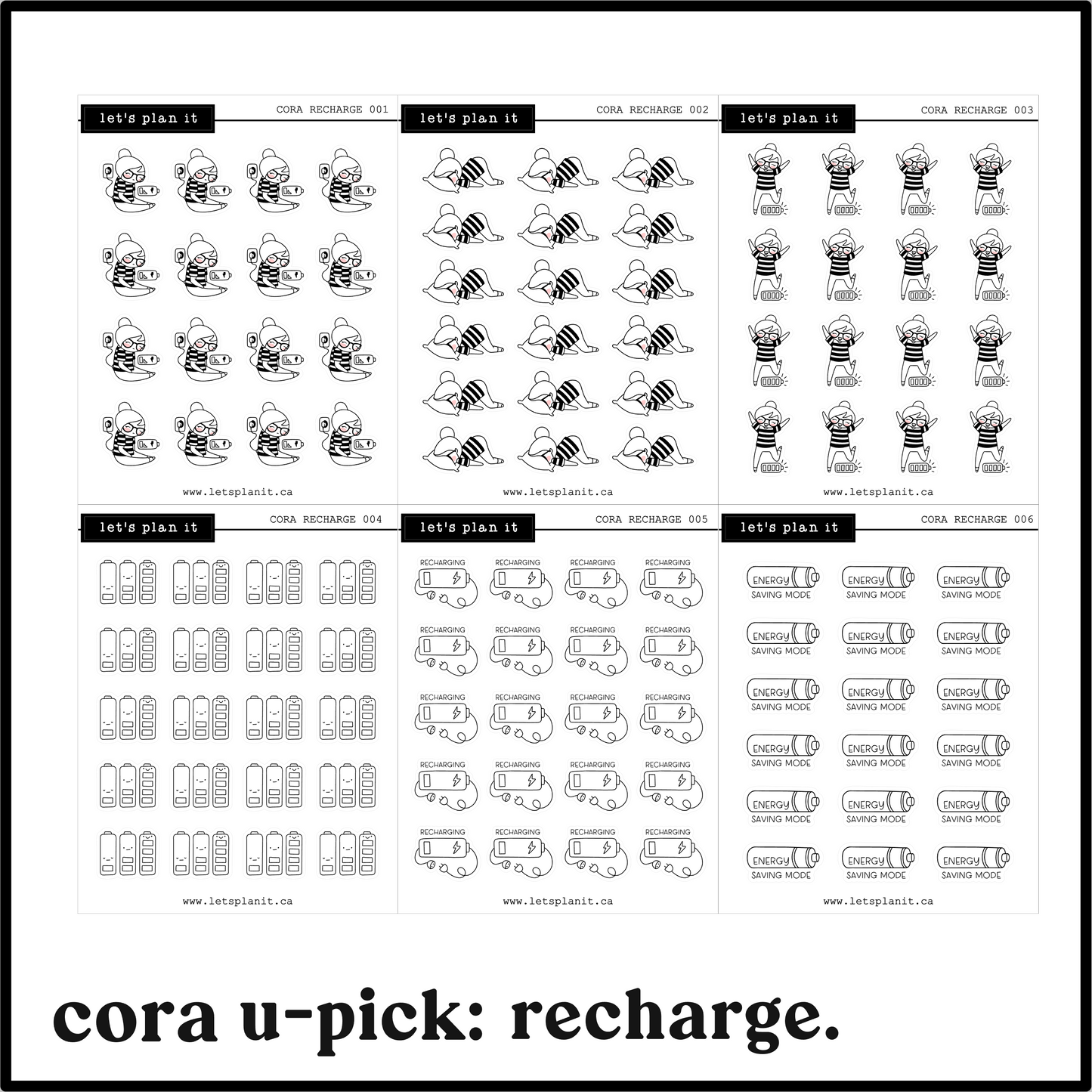 Cora | Recharge | character stickers