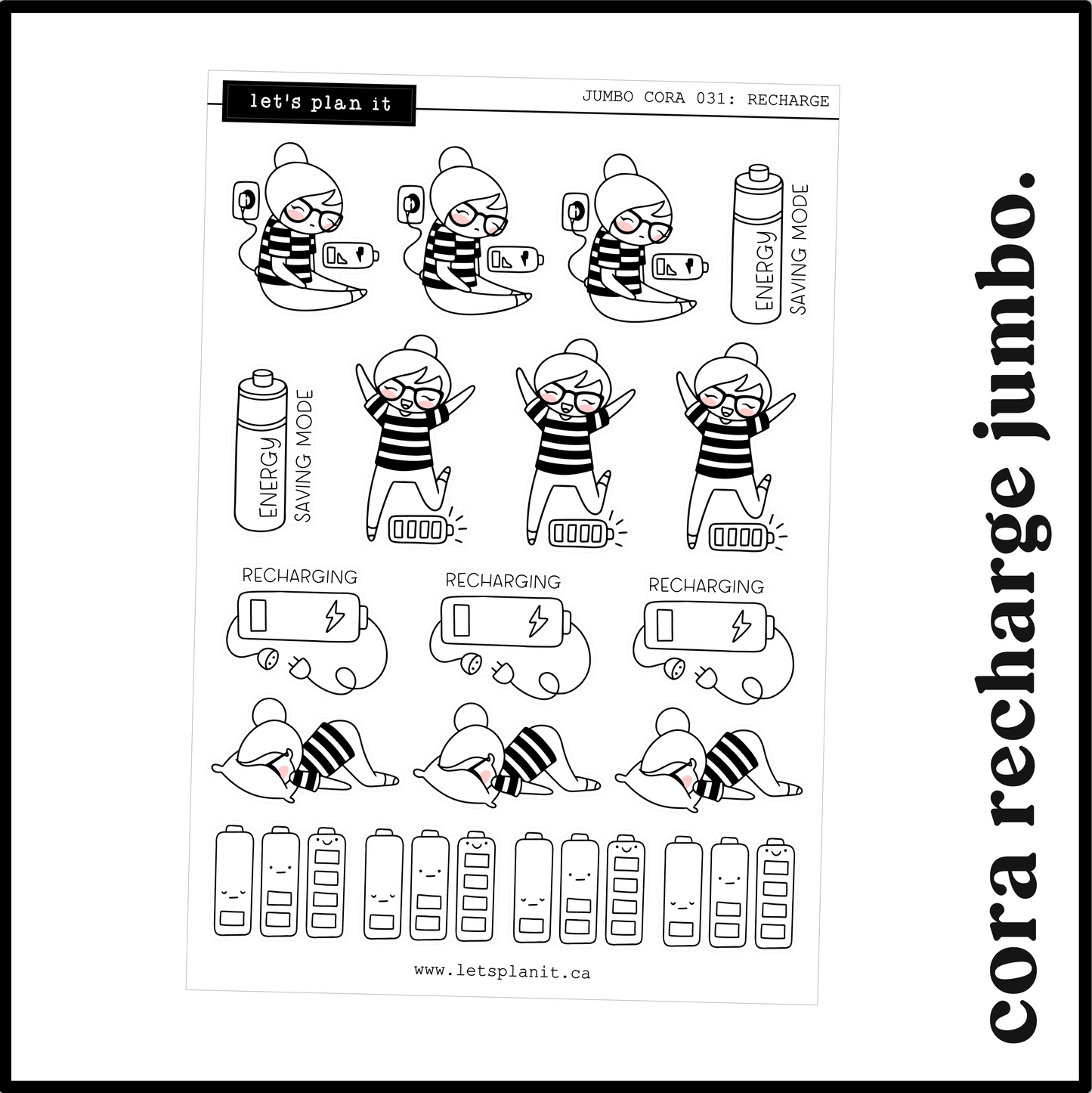 Cora | Recharge | character stickers