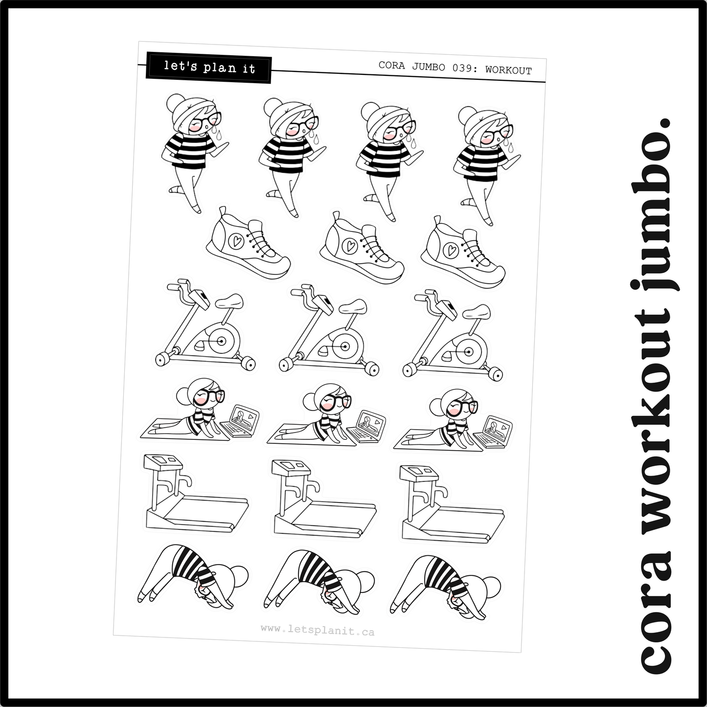Cora | WORKOUT | character stickers