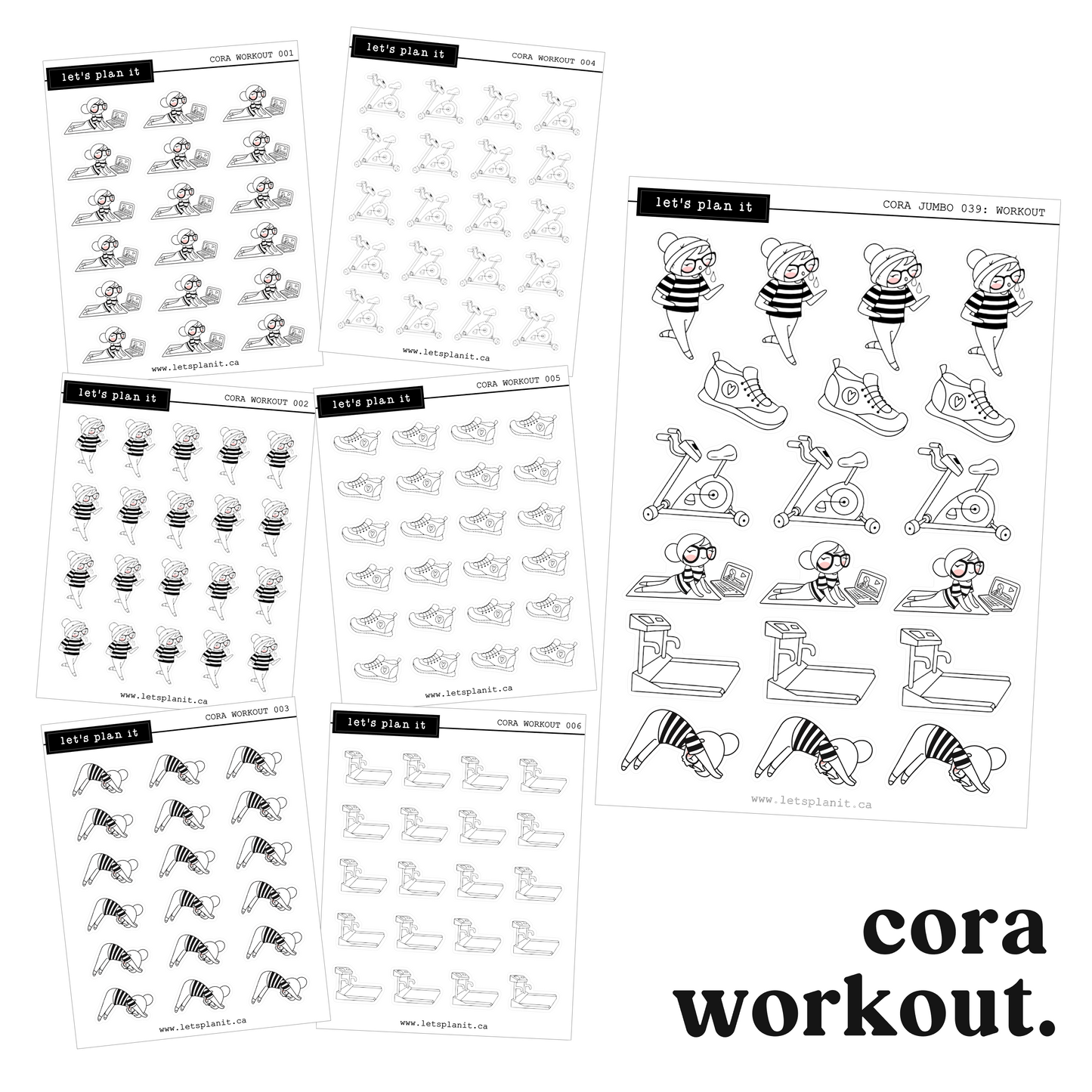 Cora | WORKOUT | character stickers