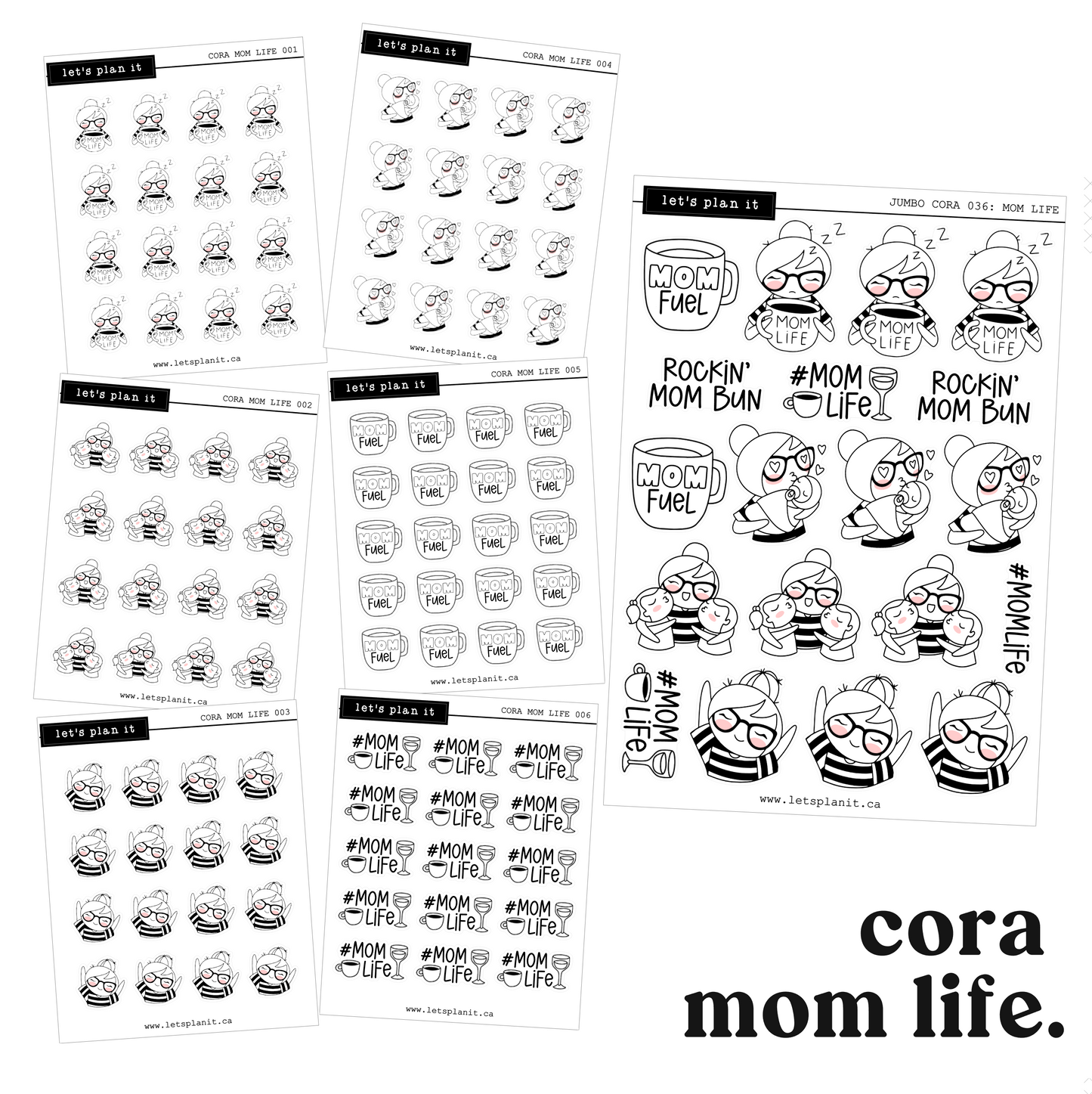 Cora | Mom Life | character stickers