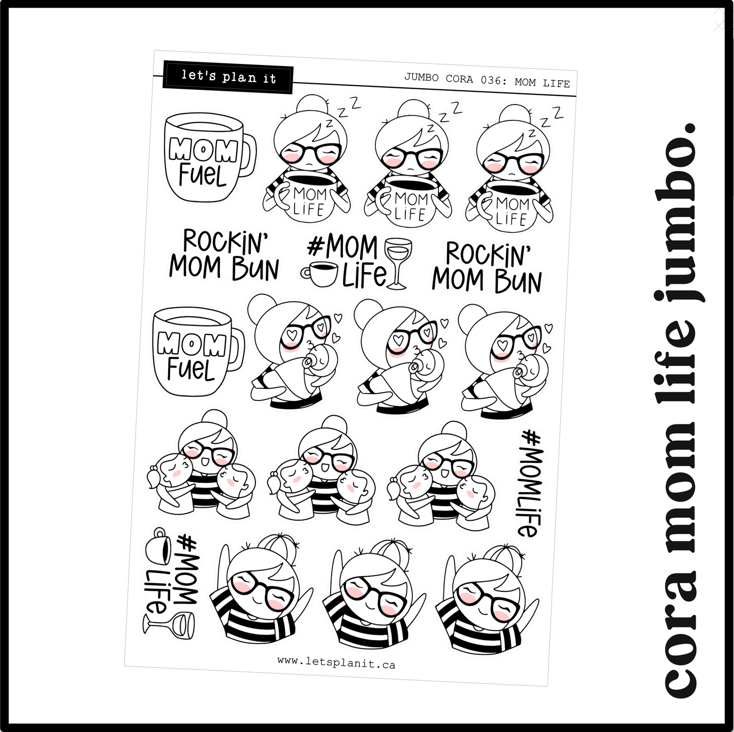 Cora | Mom Life | character stickers