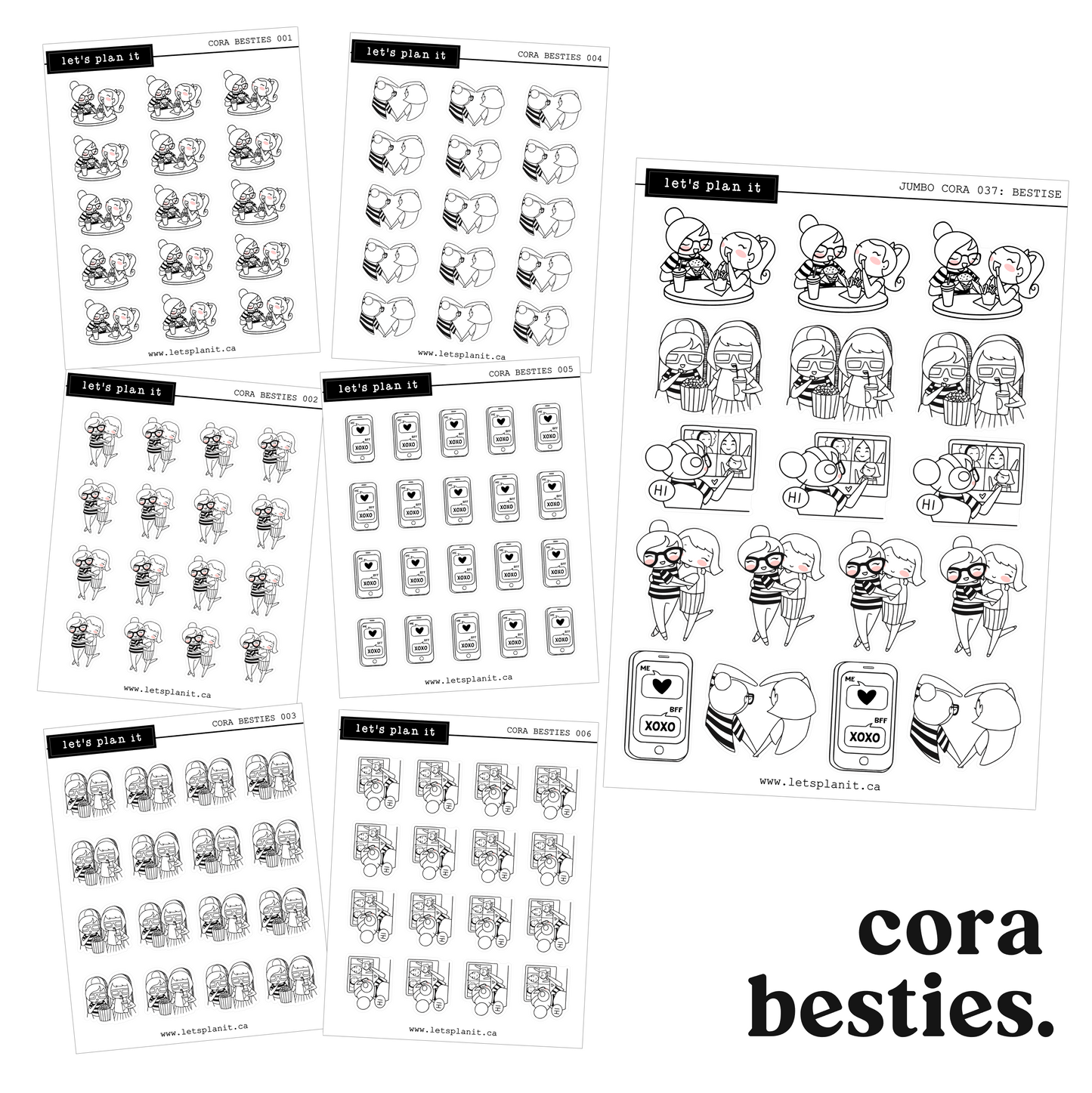 Cora | Besties | character stickers