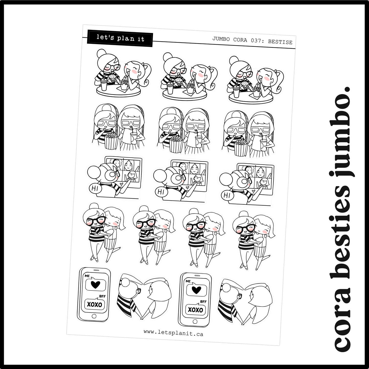 Cora | Besties | character stickers