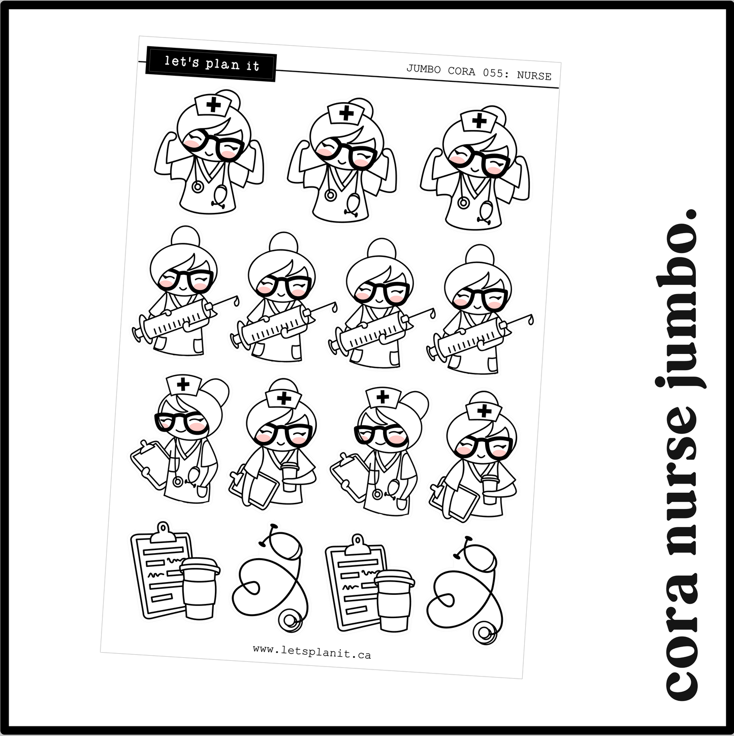 Cora | NURSE | character stickers