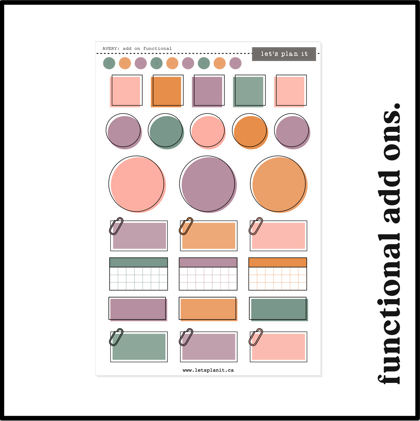 AVERY COLLECTION | Weekly Kits