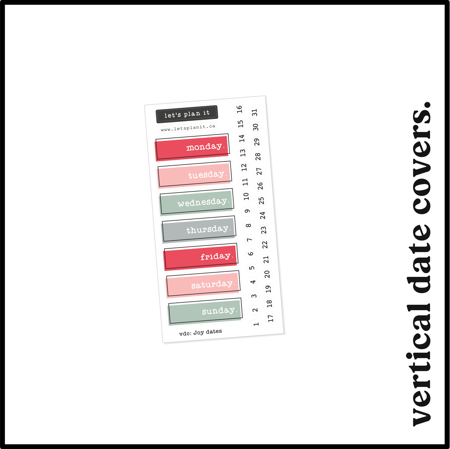 JOY COLLECTION | Weekly Kits