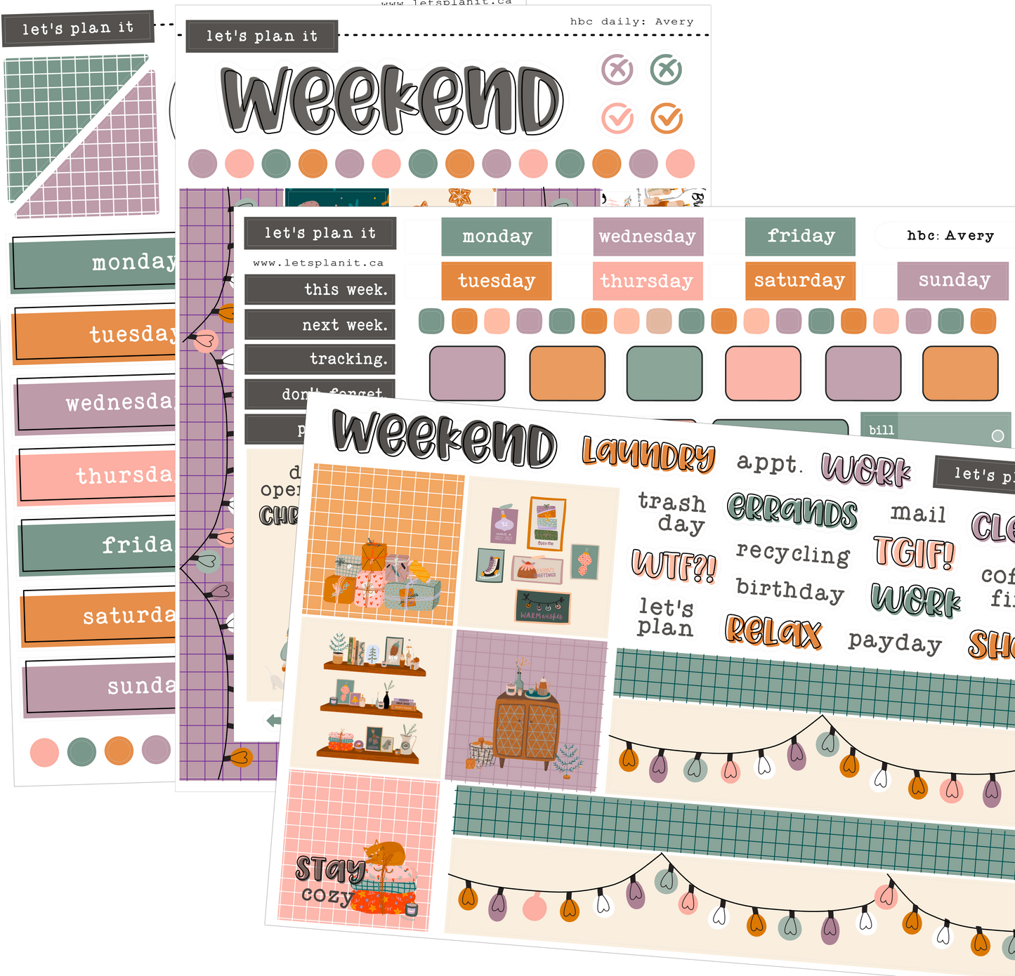 AVERY COLLECTION | Weekly Kits