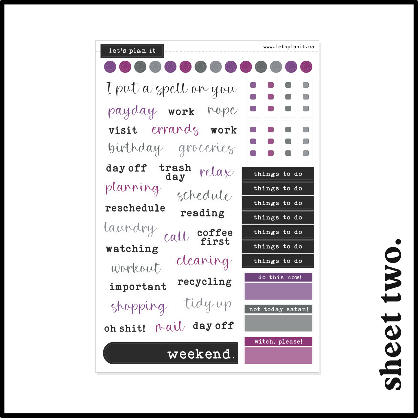 HECATE COLLECTION | Weekly Kits