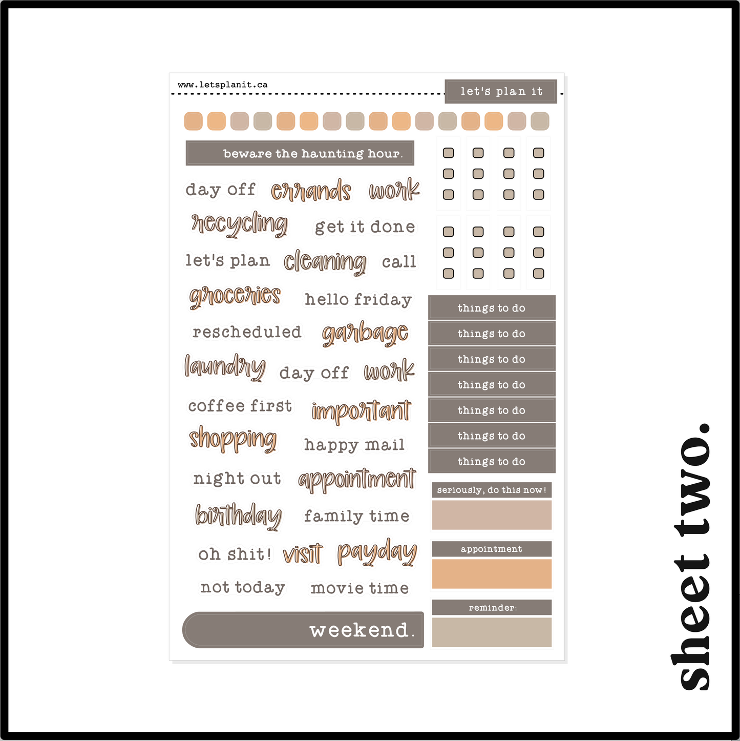 MAUDE COLLECTION | Weekly Kits