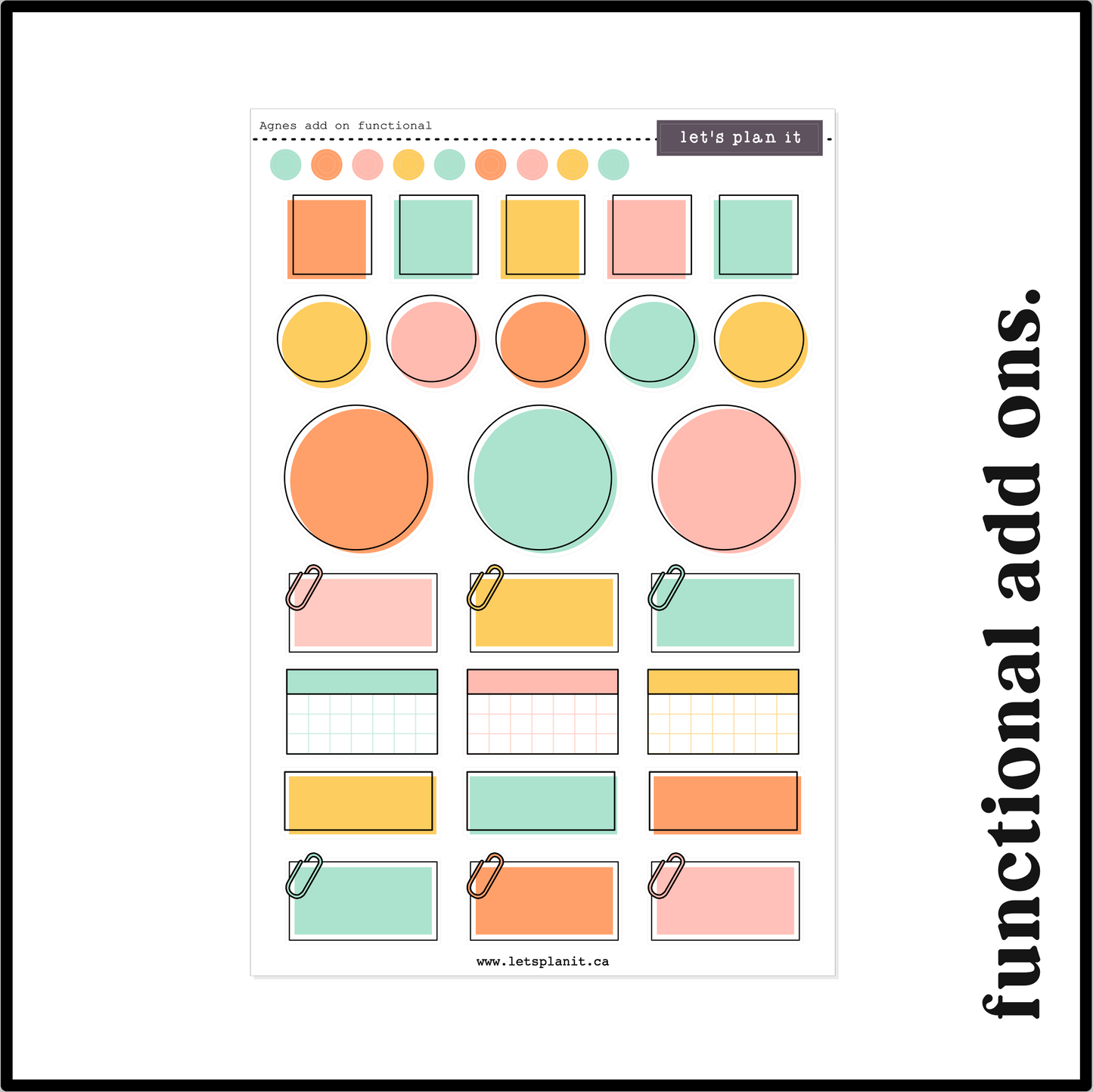 AGNES COLLECTION | Weekly Kits