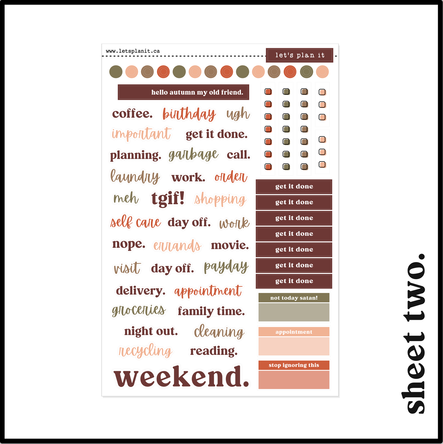 AMBER COLLECTION | Weekly Kits