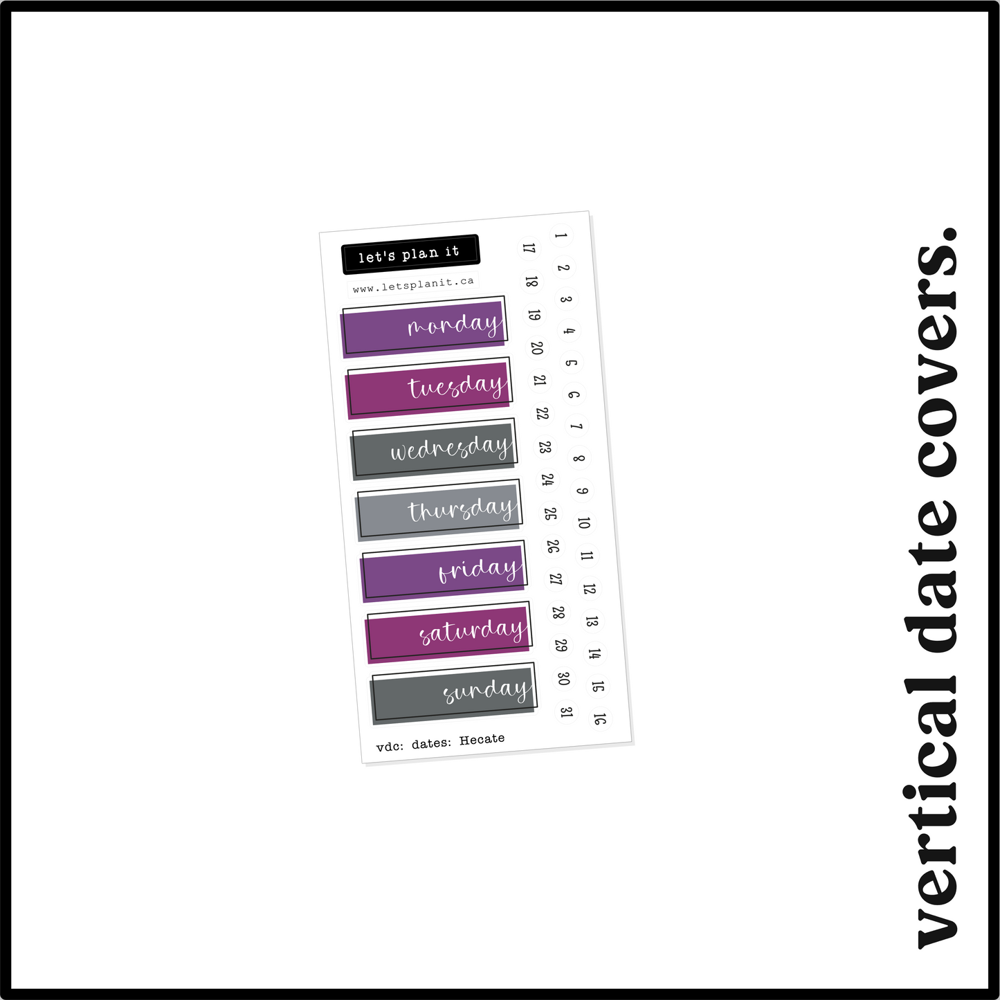 HECATE COLLECTION | Weekly Kits
