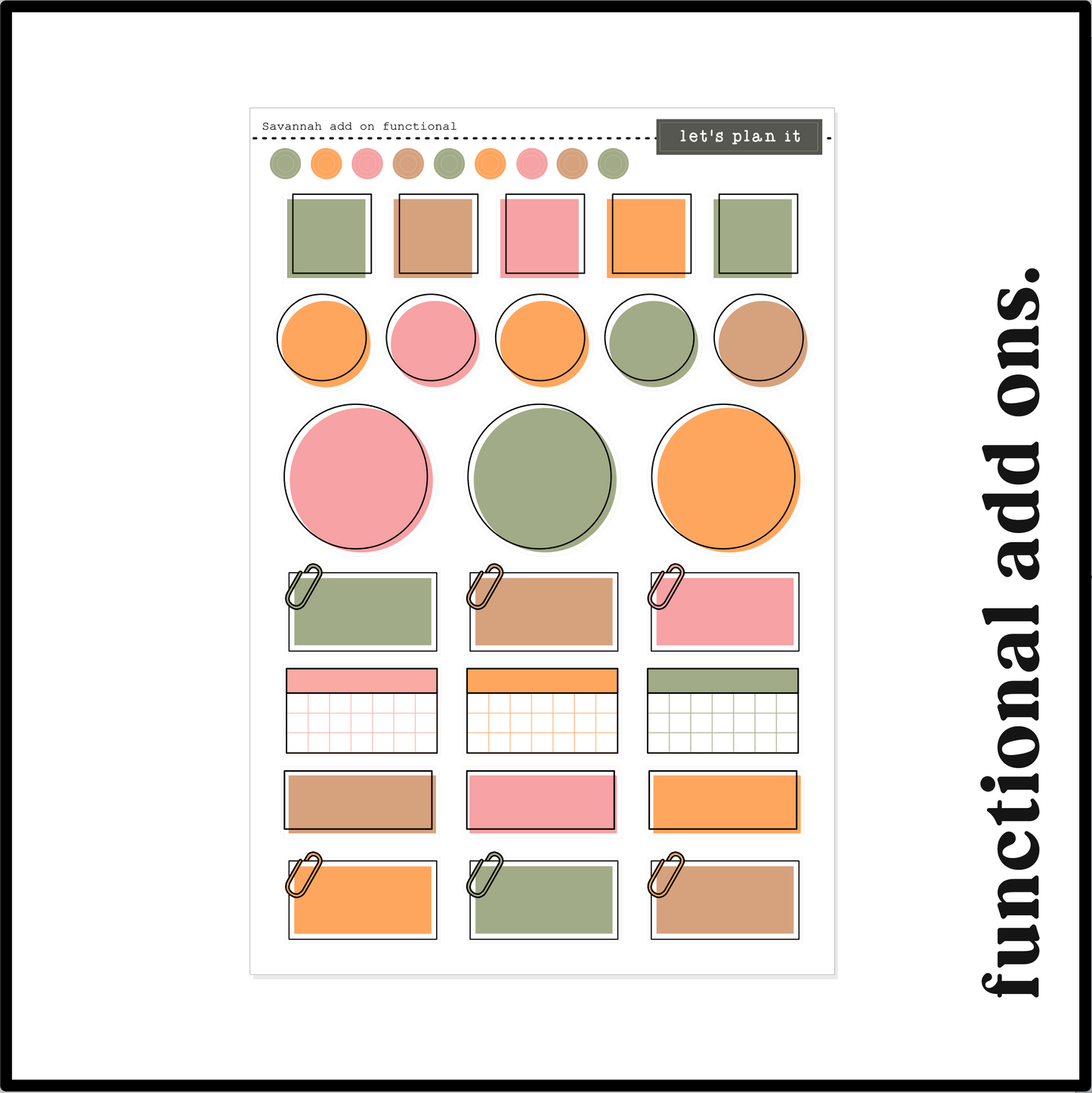SAVANNAH COLLECTION | Weekly Kits