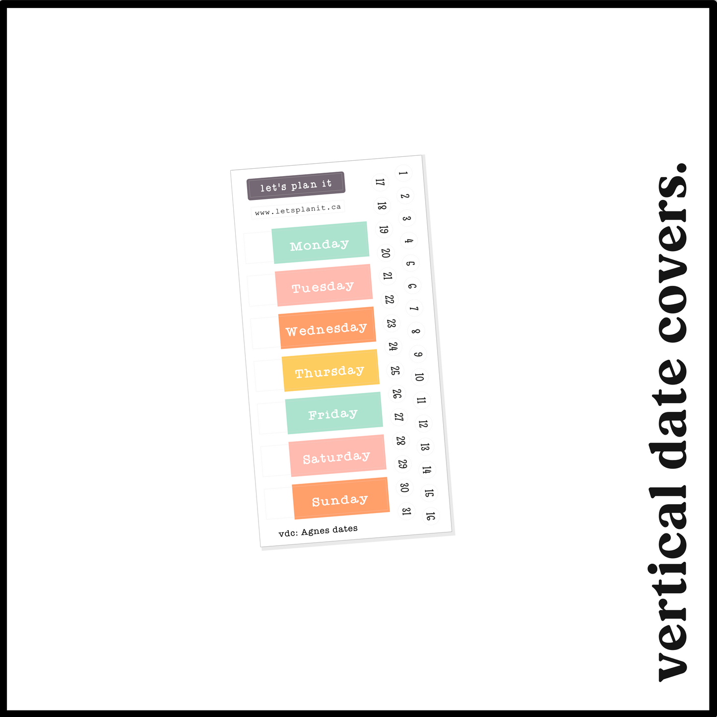AGNES COLLECTION | Weekly Kits