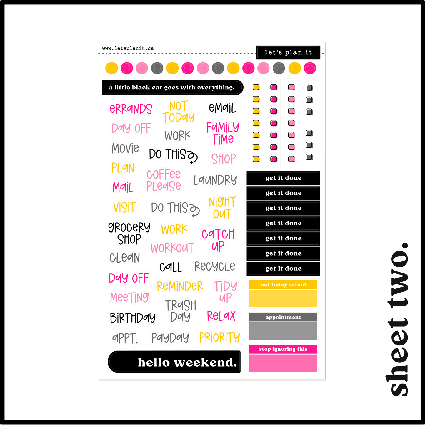 KAT COLLECTION | Weekly Kits