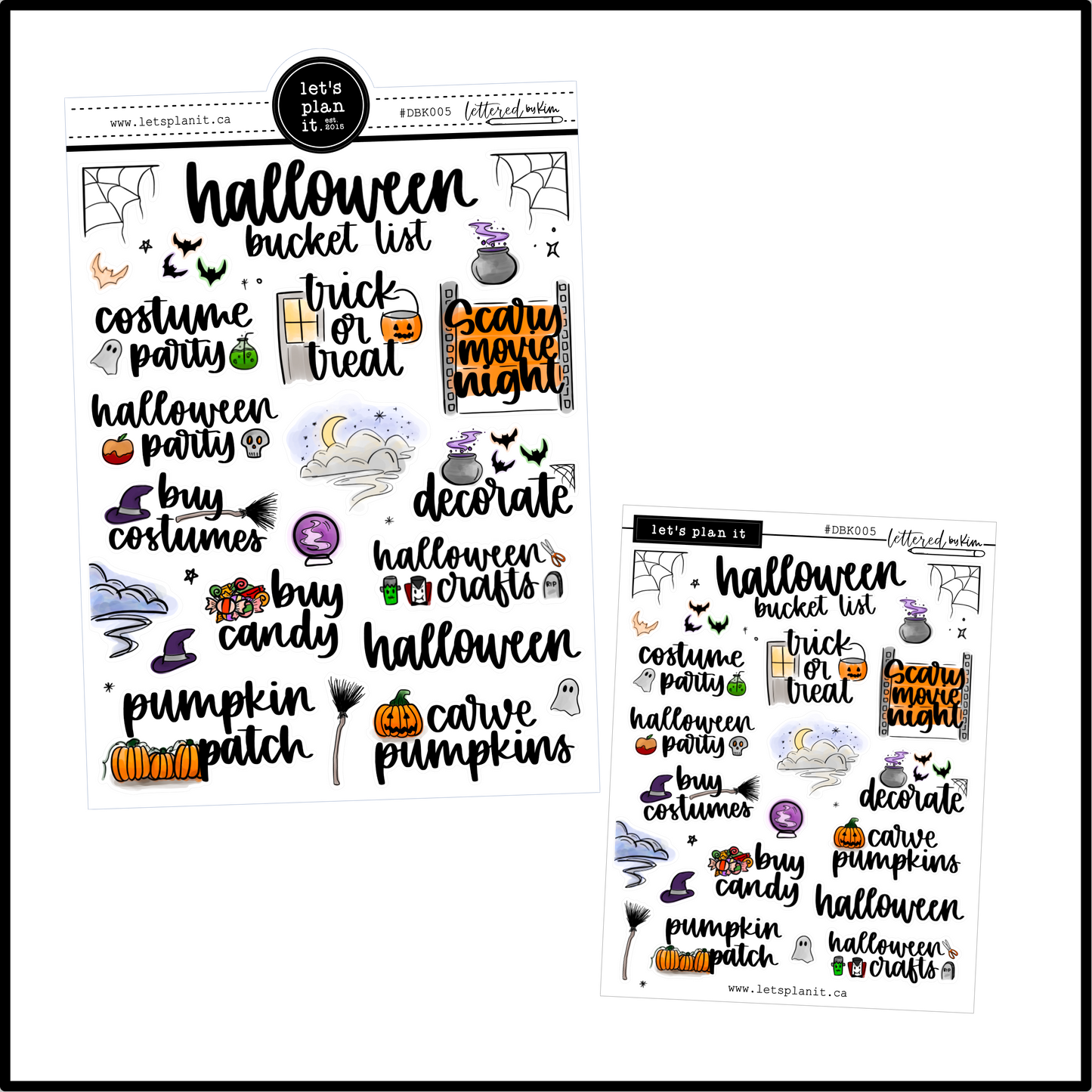 Lettered by Kim | Halloween Bucket List